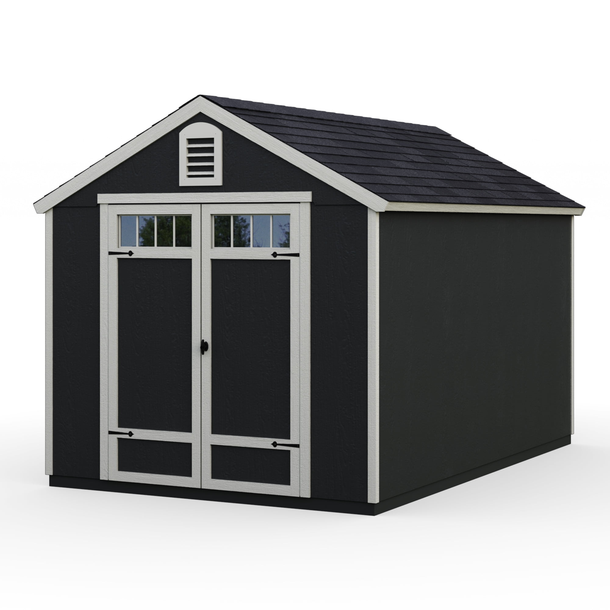 Handy Home Products Greenbriar Wood Storage Shed (Brown, 8 ft x 12 ft) hlr1g