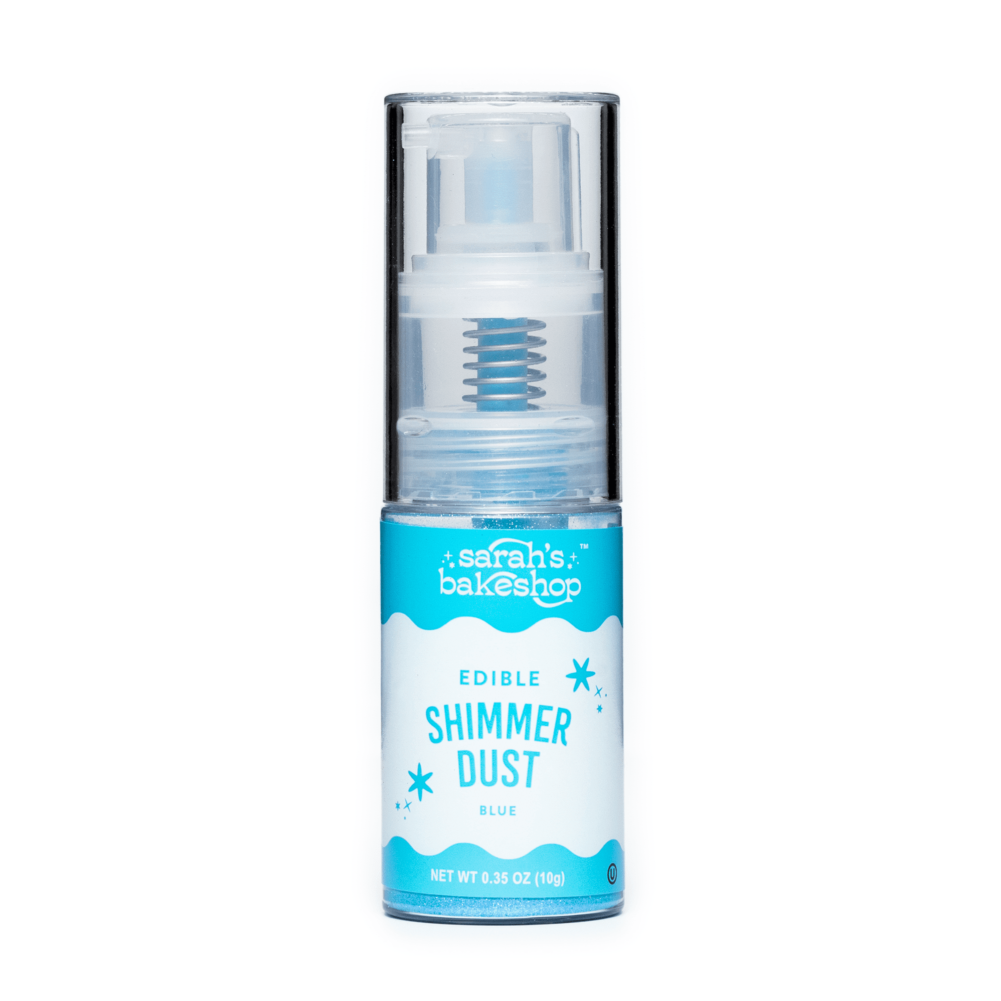 Miss Jones Baking Co. Edible Shimmer Dust for Cake Decorating (Blue, 0.35 oz) ds1wz