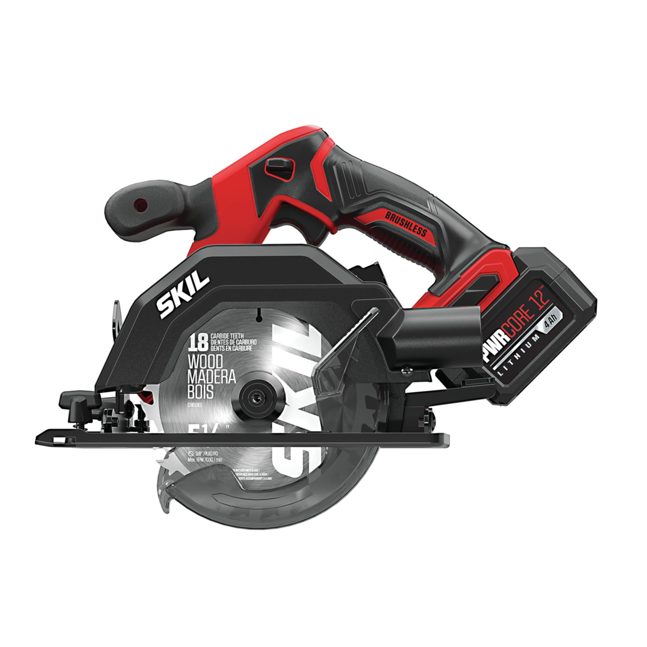 SKIL PWRCore 12V Cordless Circular Saw Kit with 4Ah Battery and PWRJump Charger (12V, 4Ah) 7sg38