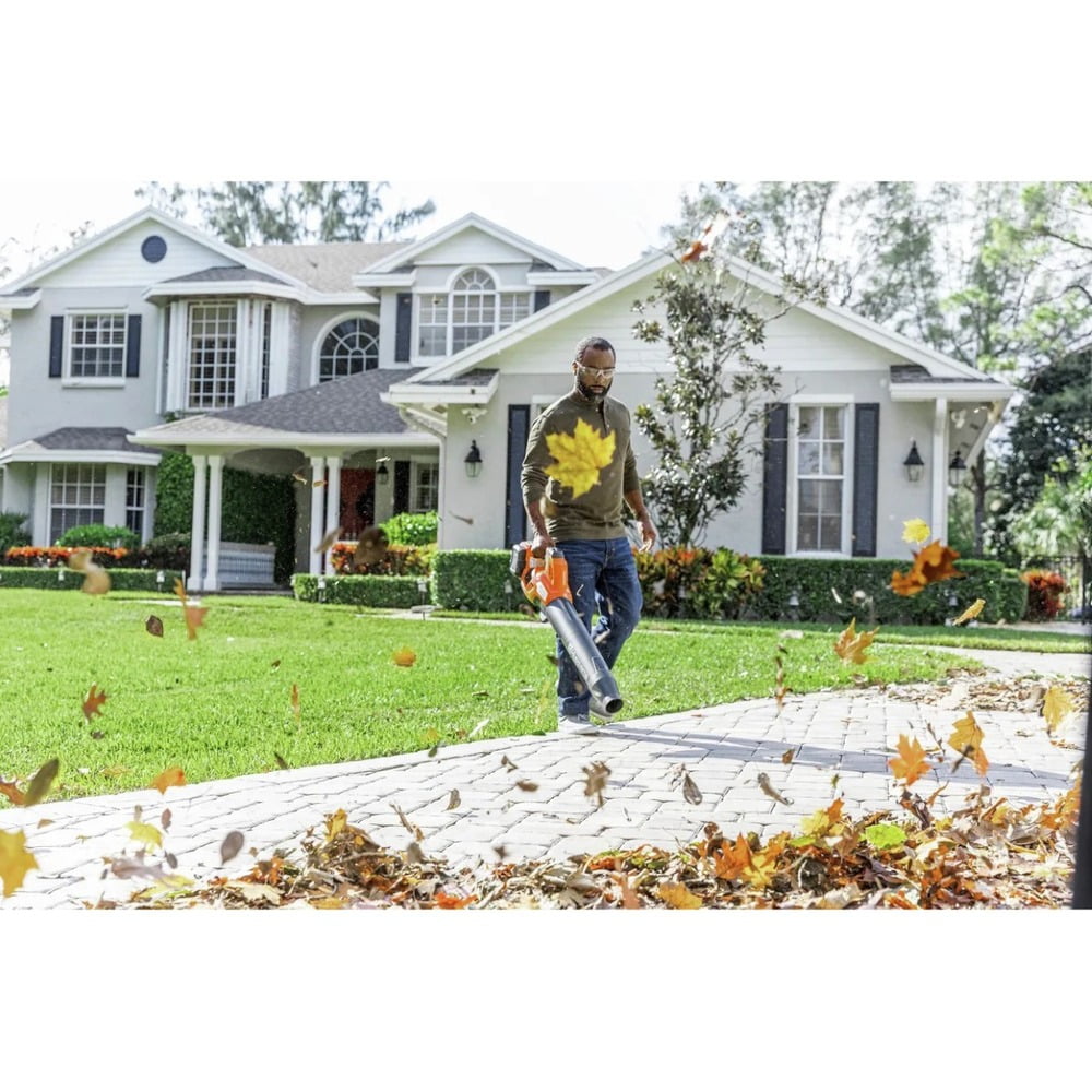 Husqvarna 350iB 40V LeafBlaster Cordless Leaf Blower Kit (Orange, 10 lb) tuasc