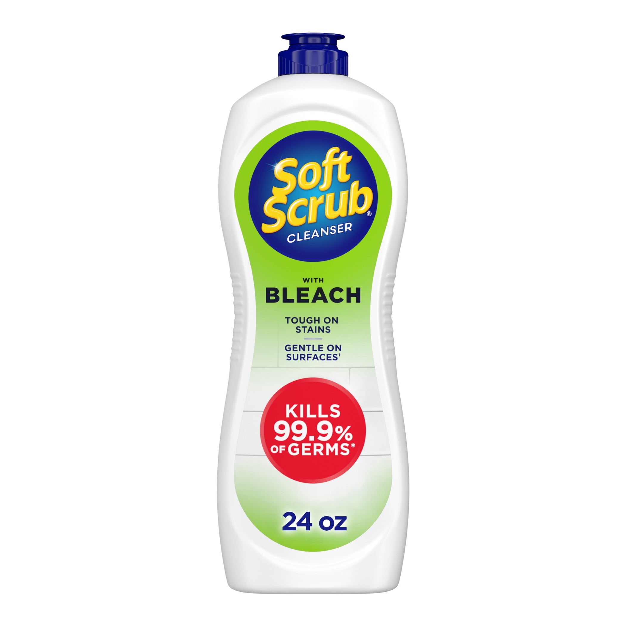 Soft Scrub Cleanser with Bleach, Multi-Surface Bathroom and Kitchen Cleaner (24 oz) wso52