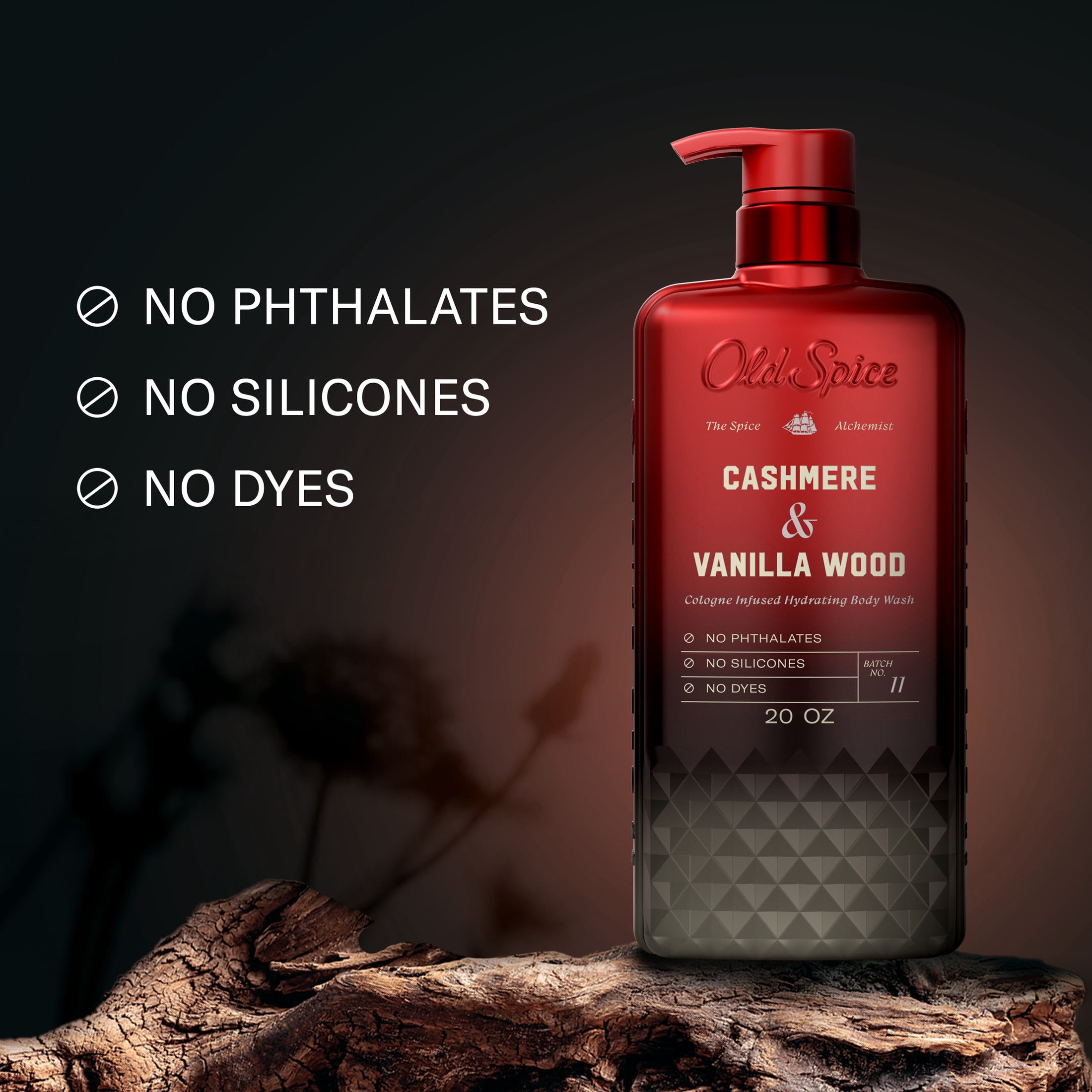 Old Spice The Spice Alchemist Body Wash for Men, Cashmere and Vanilla Wood Scent (20 oz) 9rhr8