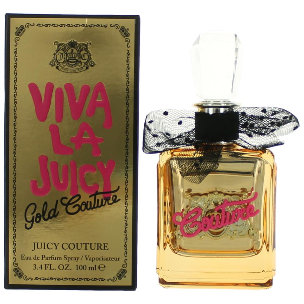 Juicy Couture Viva La Juicy Gold Couture Eau De Parfum Spray for Women (Gold, 3.4 oz) r266w