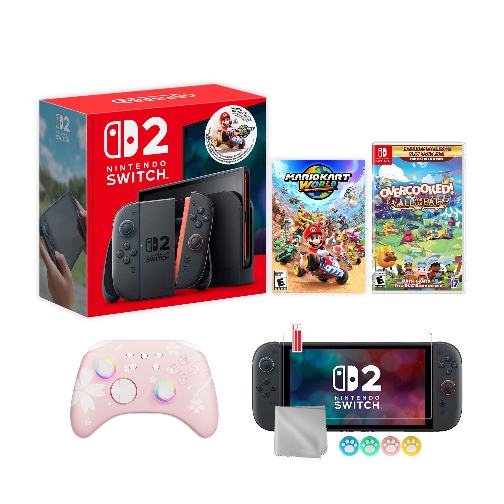 Nintendo Switch 2 Mario Kart World Bundle (256GB, 7.9-Inch Screen, Multi-Color) eco5a