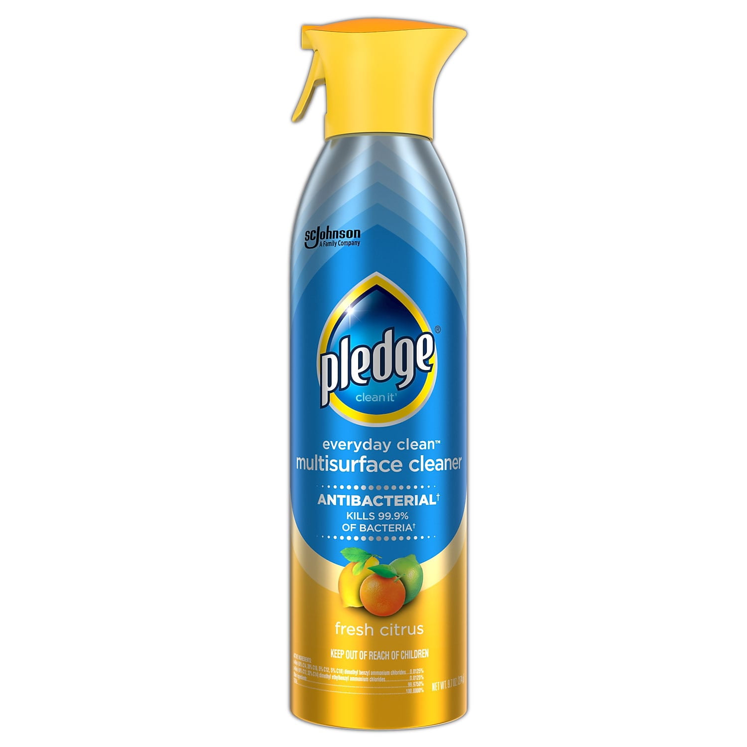 Pledge Everyday Multi-Surface Antibacterial Cleaner, Fresh Citrus Scent (6 Pack, 9.7 oz) khzu8