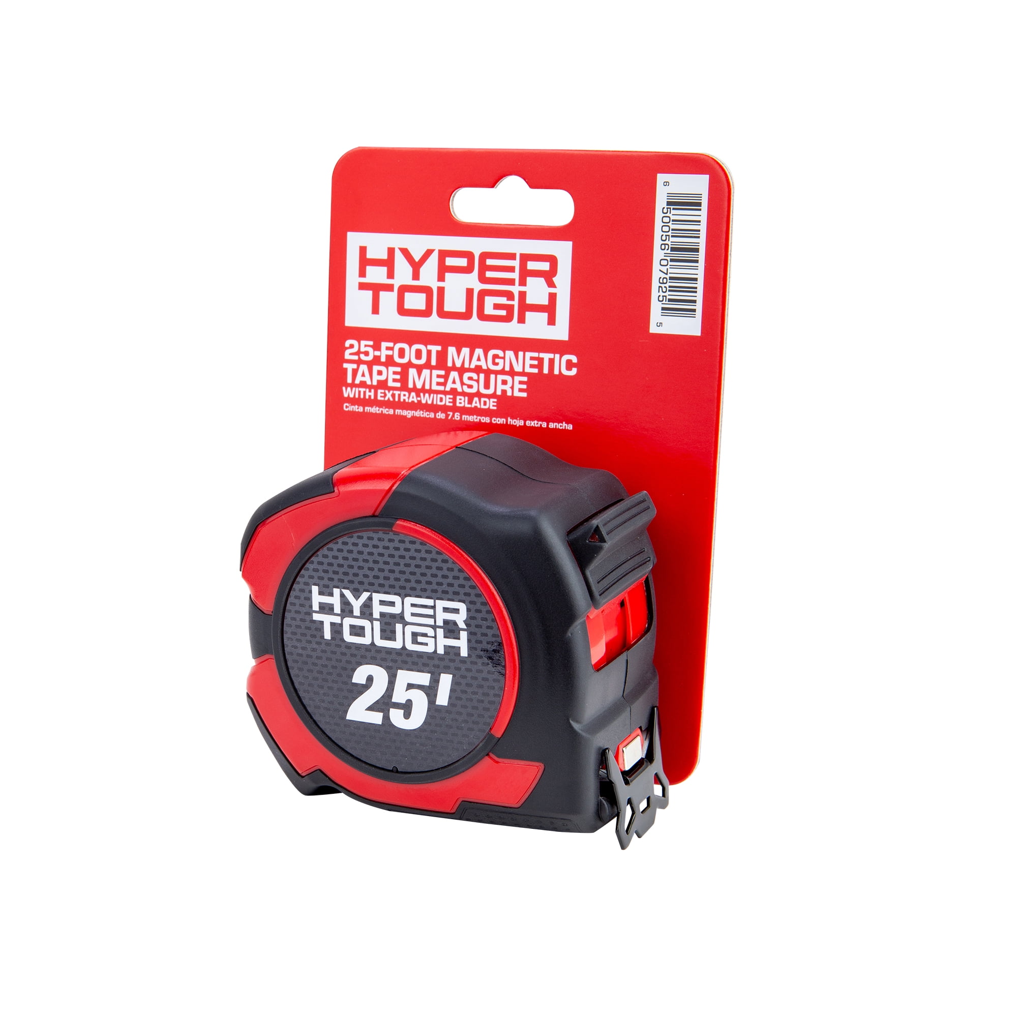 Hyper Tough Magnetic Tape Measure with Nylon-Coated Blade (Red, 25 ft) 9ew0n - Image 4