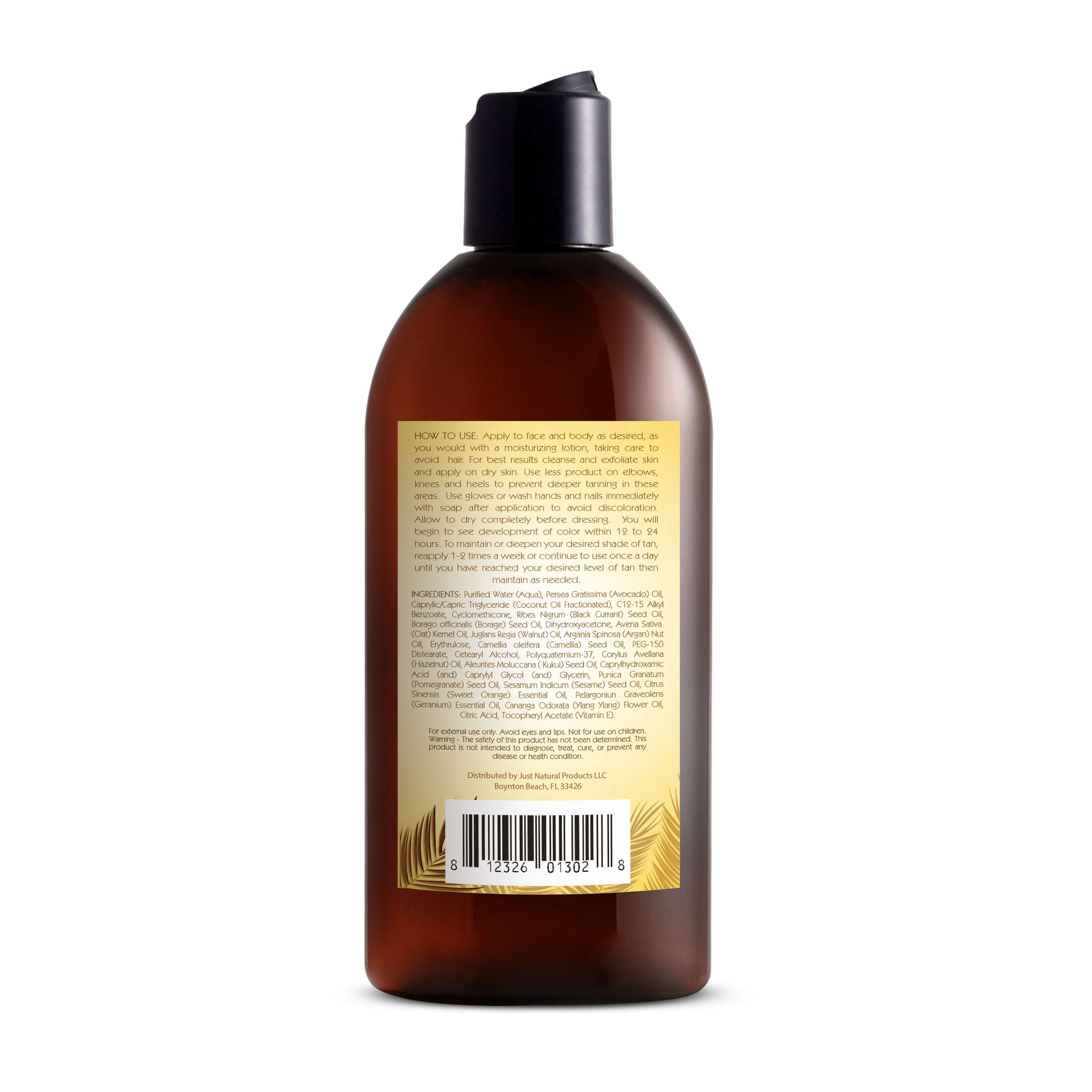 Just Nutritive Self Tanning Lotion, Natural Sun-Kissed Glow Formula (8 fl oz) 4iqxp