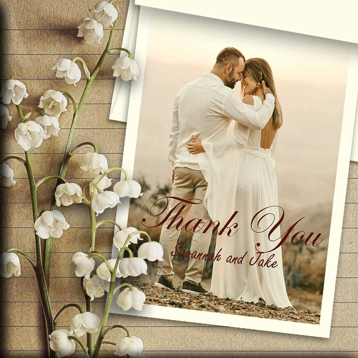 Hamilco Cream White Folded A2 Greeting Card Set with Envelopes (4.25 in x 5.5 in, 100 Pack) y9a2b