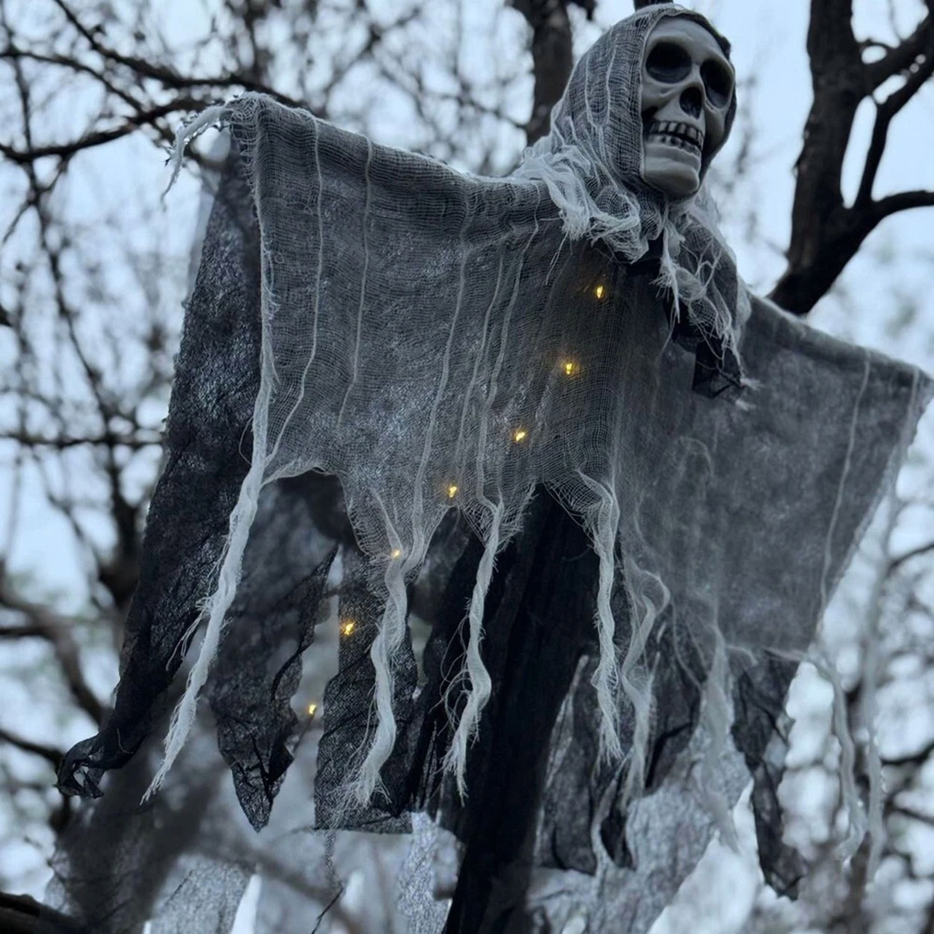 PURELY Halloween LED Light String Ghost and Skull Party Decor for Garden and Yard (10 ft) gi052