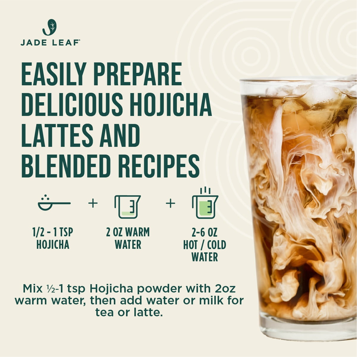 Jade Leaf Organic Hojicha Powder, Barista Edition, Roasted Green Tea (1.76 oz) qdc0r