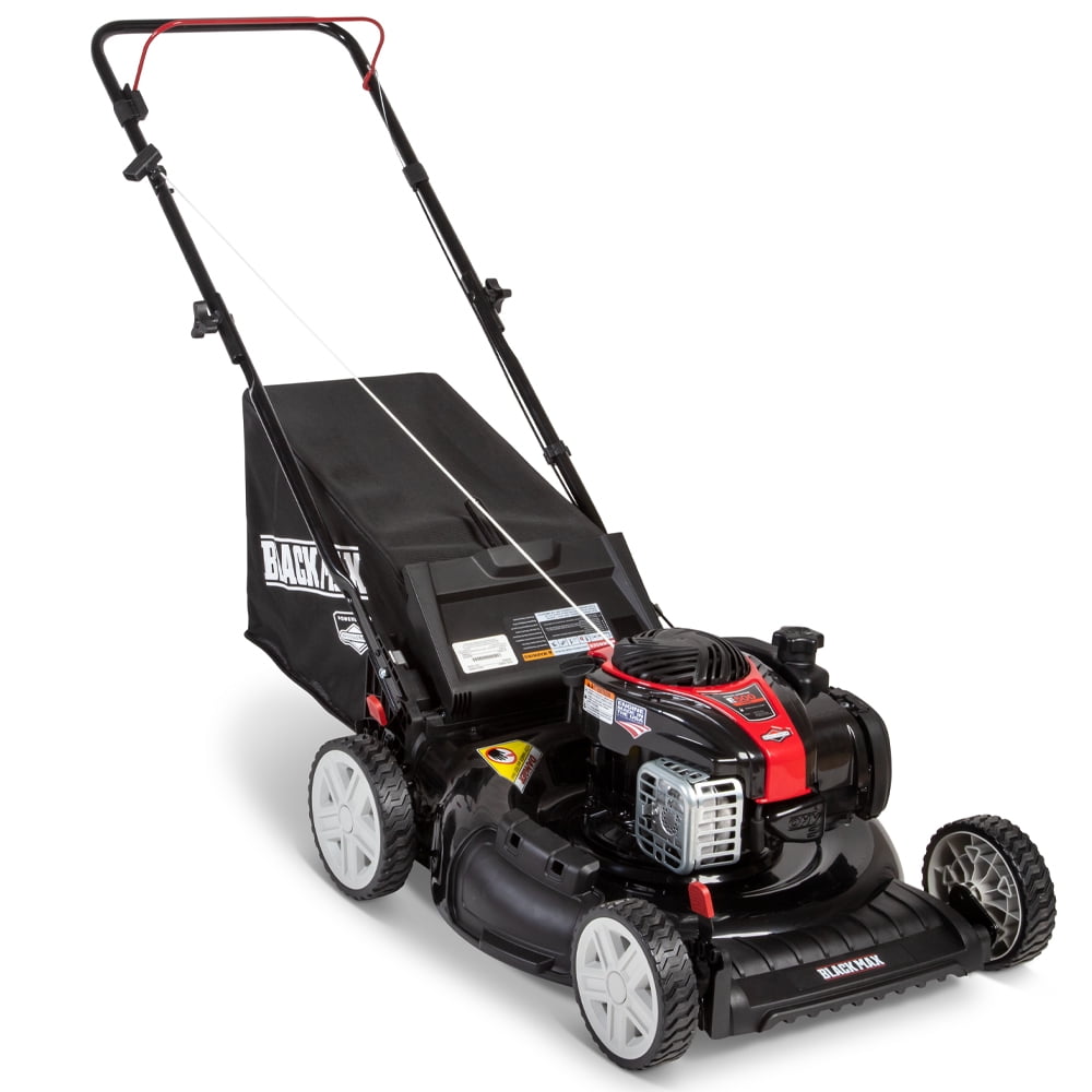 Black Max 21-inch Walk-Behind Push Mower with 140cc Briggs & Stratton Engine (Black, 21 in) uhsu0