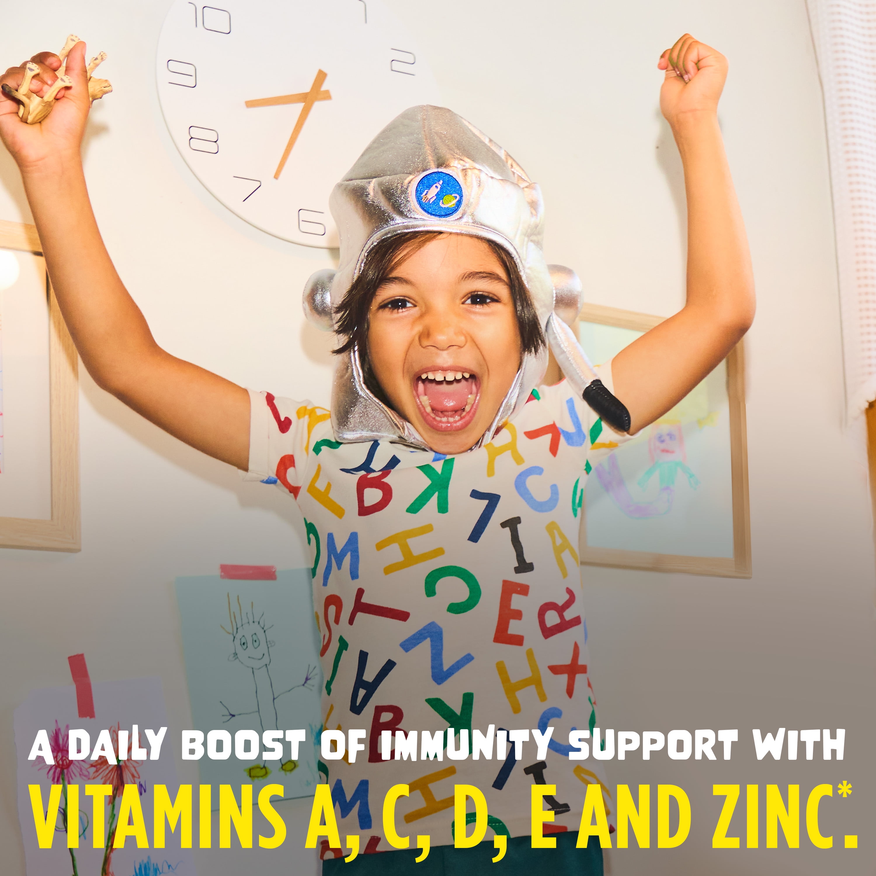 Flintstones Gummies Plus Immunity Support, Vitamin C & Zinc Multivitamin Supplement (150 Count) z7nc4