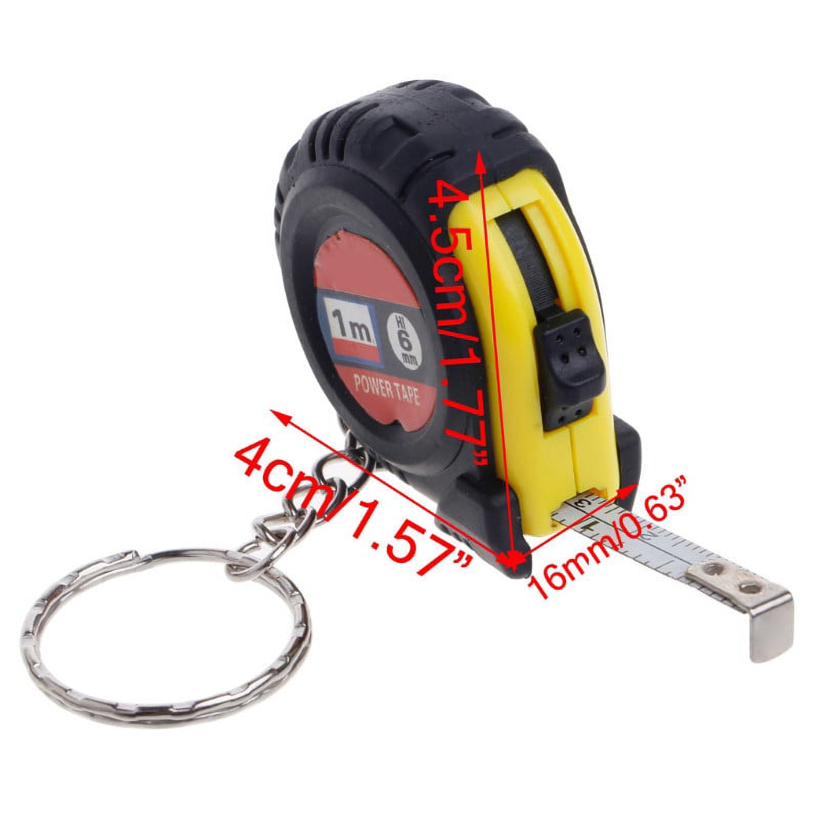 Ongmies Retractable Measuring Tape Keychain (3.28 ft, Random Color) vd430