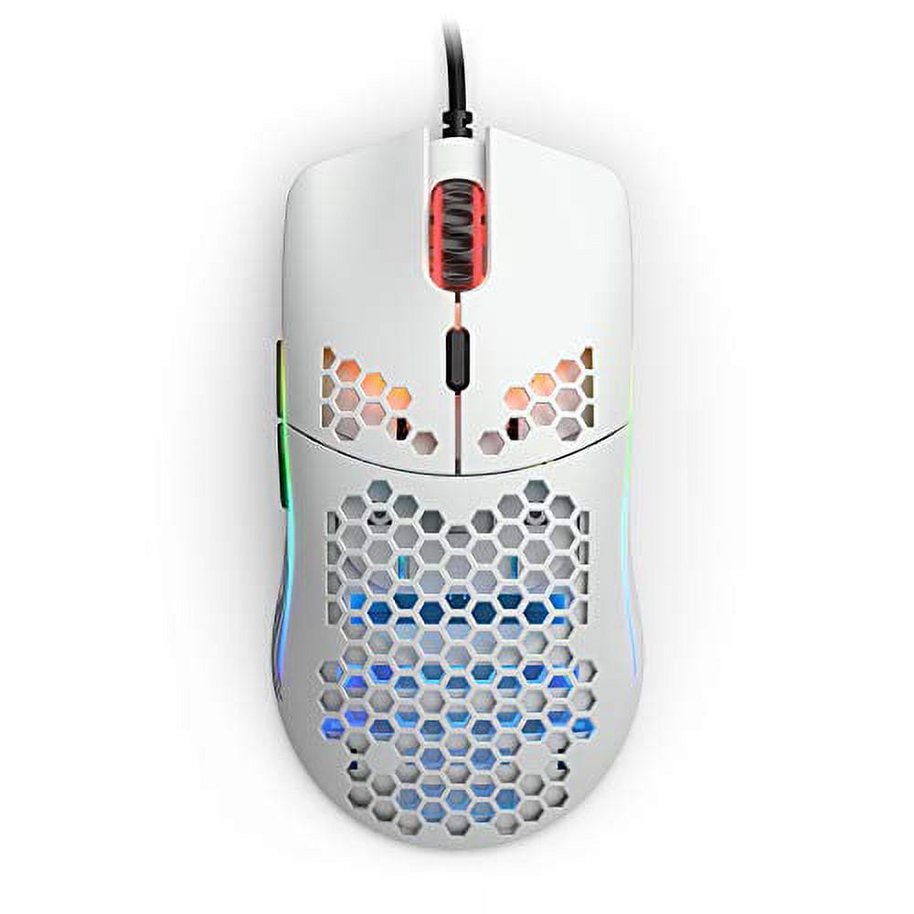 Glorious PC Gaming Race Model O Minus Wired Gaming Mouse (Matte White, 6 Buttons) v9fkb