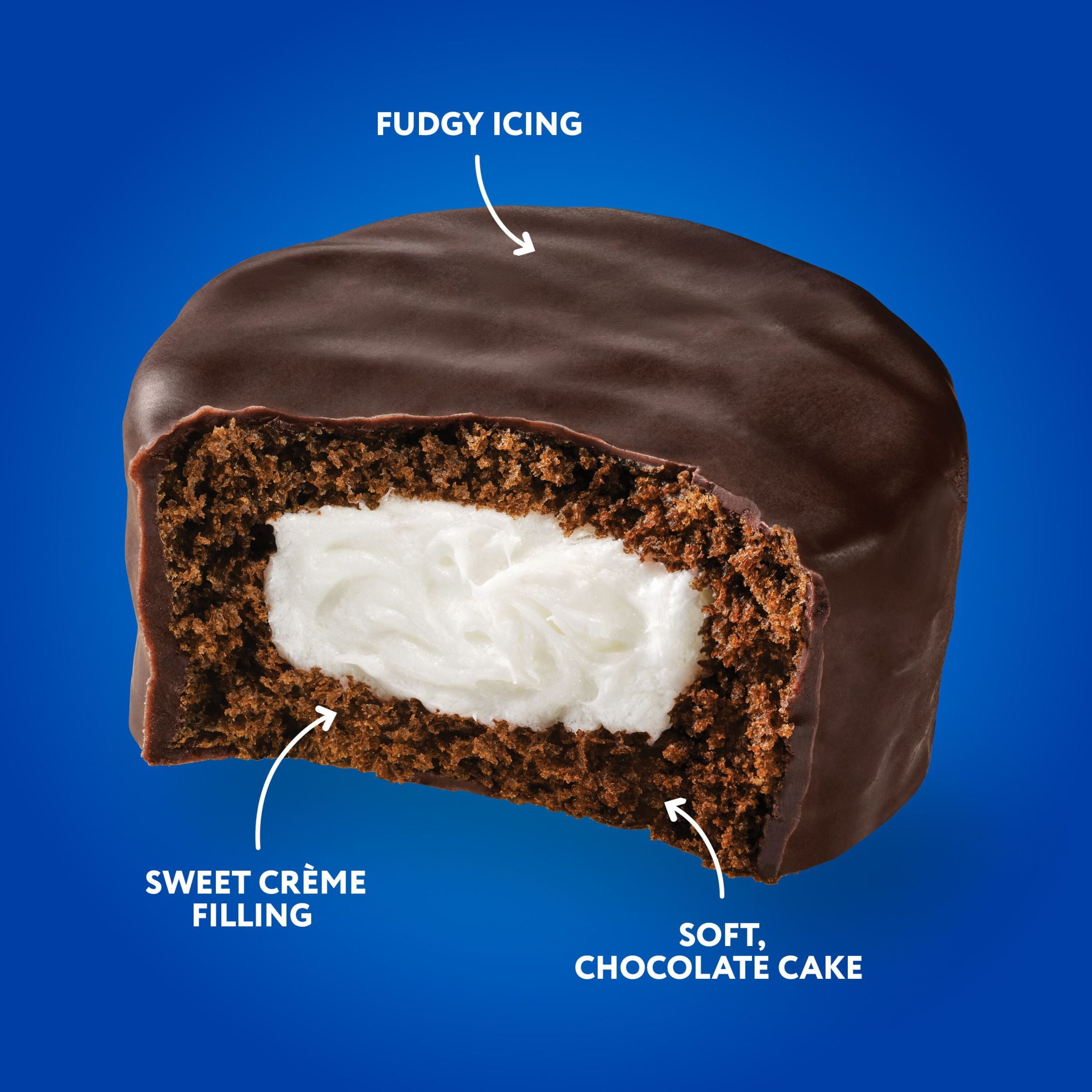 Hostess Ding Dongs Chocolate Snack Cakes with Creamy Filling (12.7 oz, 10 Count) z7kdq
