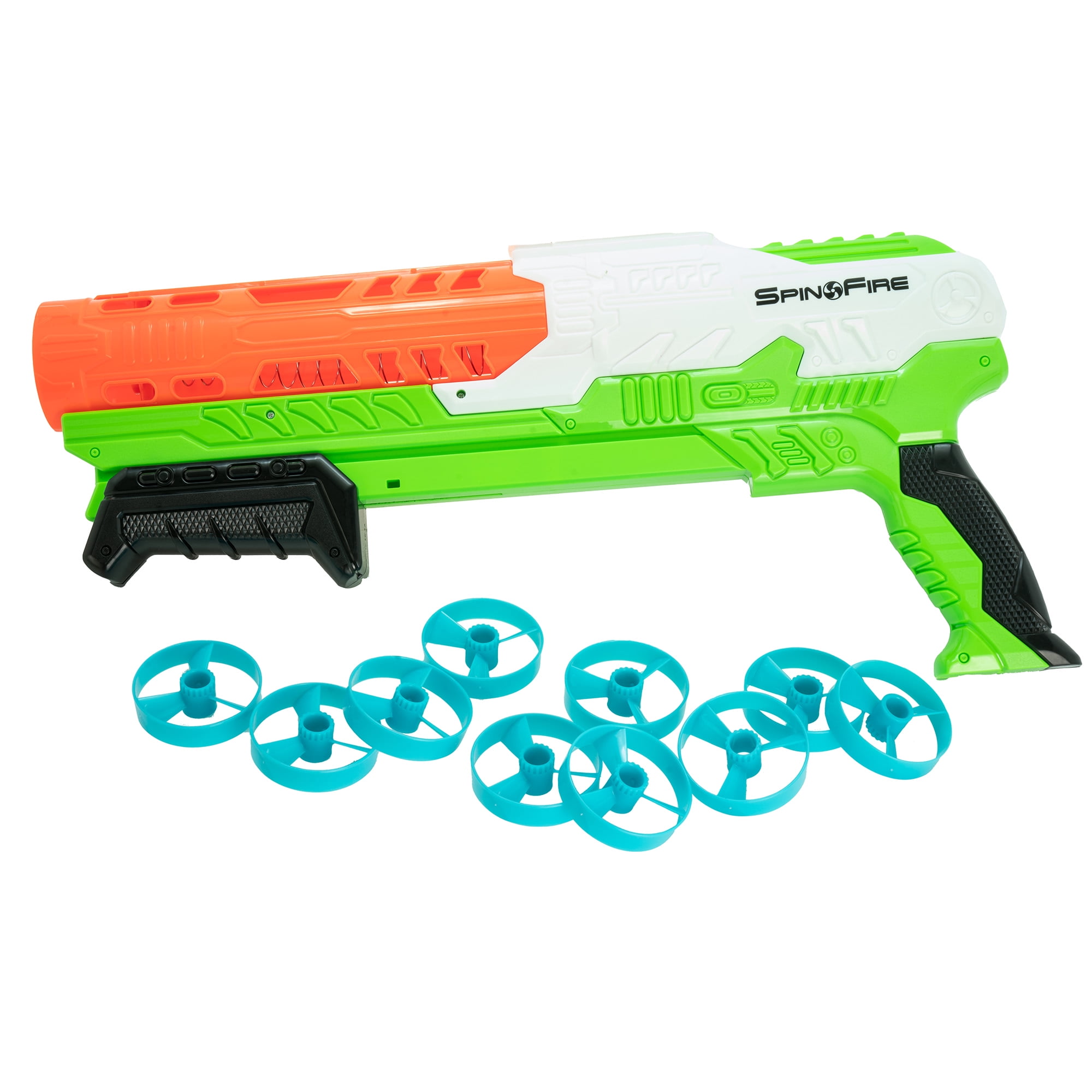 Air Warriors Spin Fire Dart Blaster with 10 Spinner Darts (135 ft Range) xriem
