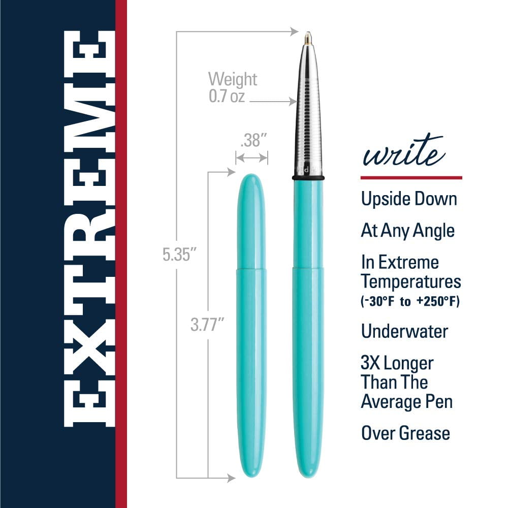 Fisher Space Pen Bullet Pen 400 Series Retractable Writing Instrument (Tahitian Blue, 5.25 in) fb320
