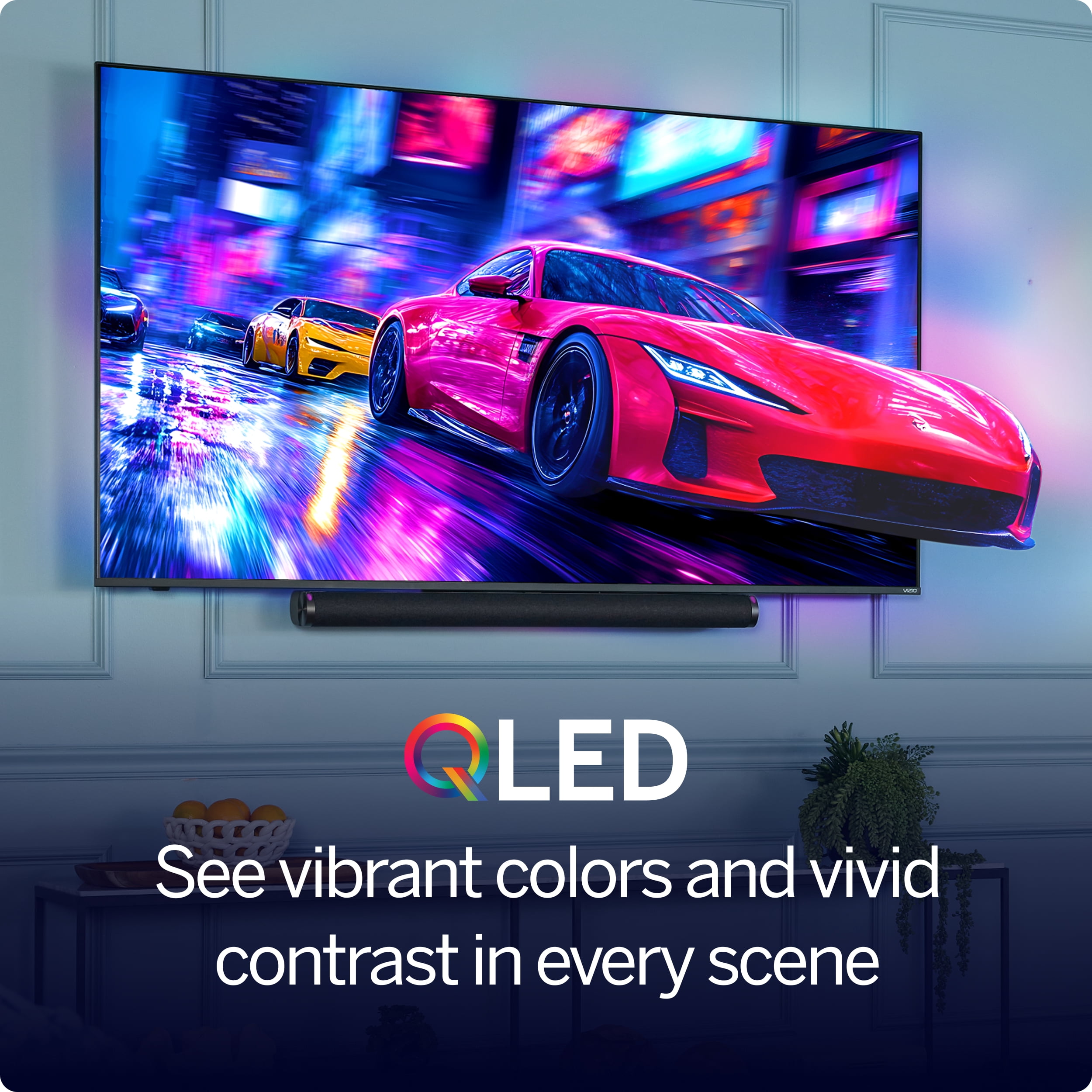 VIZIO 55 in Class Quantum 4K QLED HDR Smart TV (VQD55R-10) 5o3g0