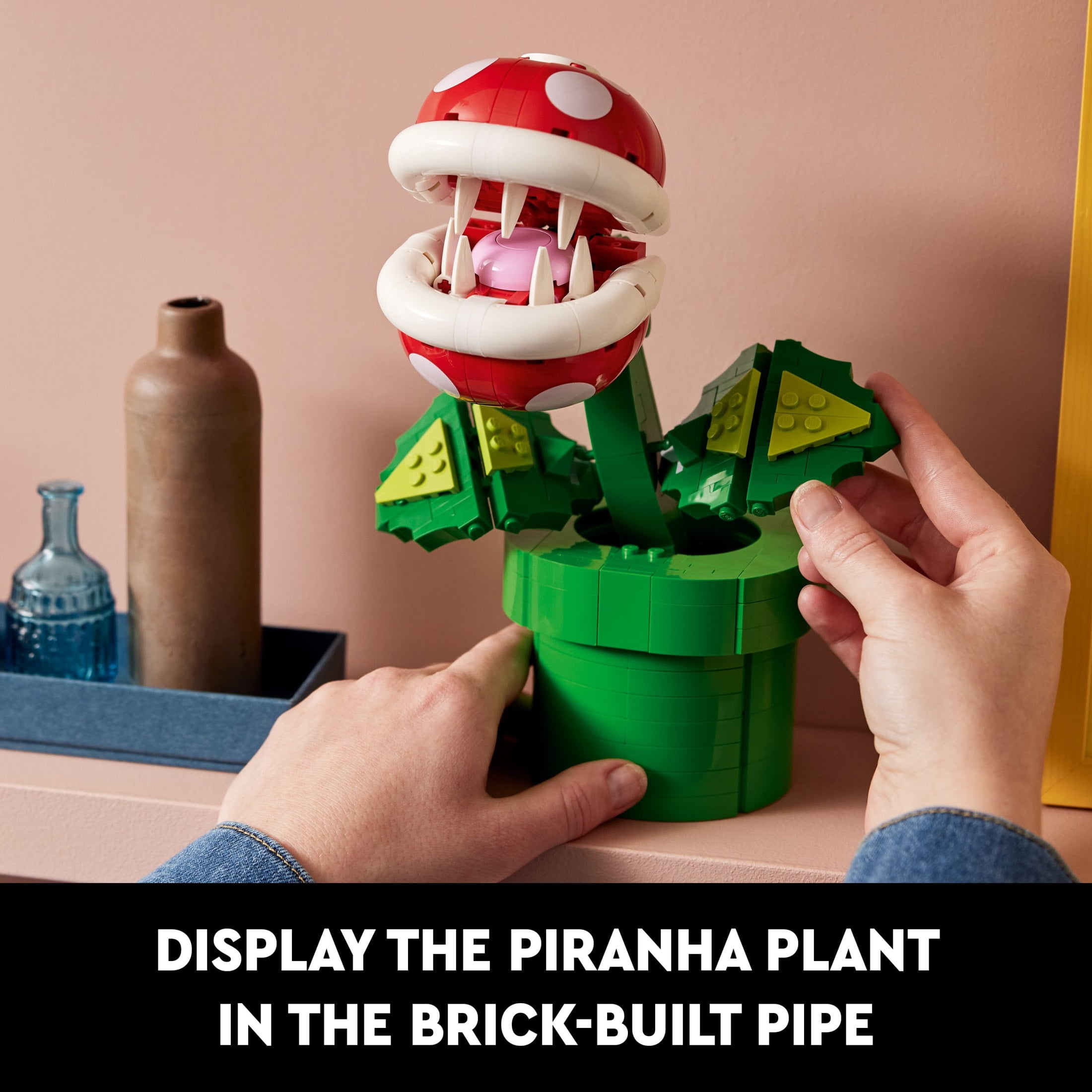 LEGO Super Mario Piranha Plant Building Set for Adults (Multi-Color, 540 Pieces) 4d1io