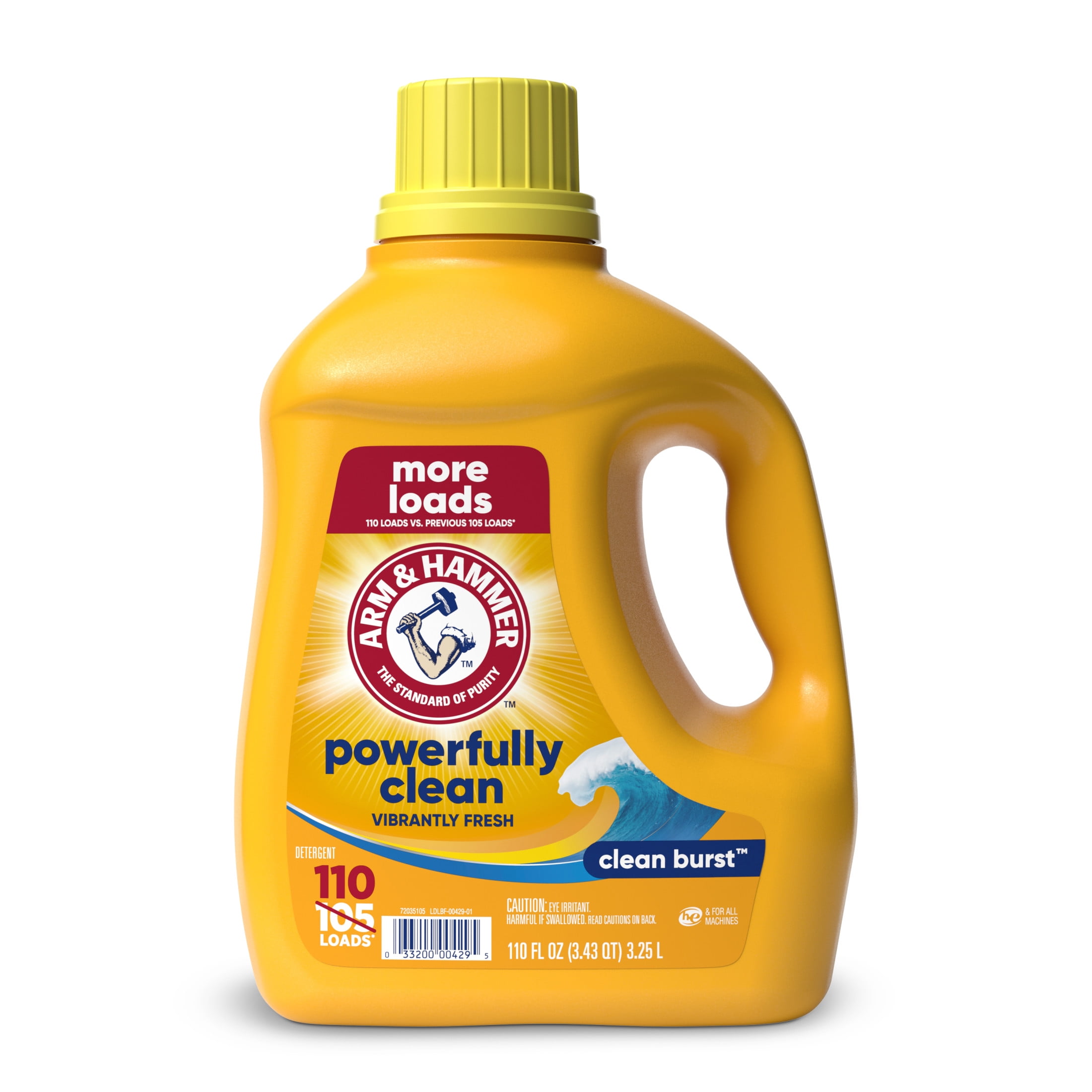 ARM & HAMMER Clean Burst Liquid Laundry Detergent (110 fl oz) t0s2q