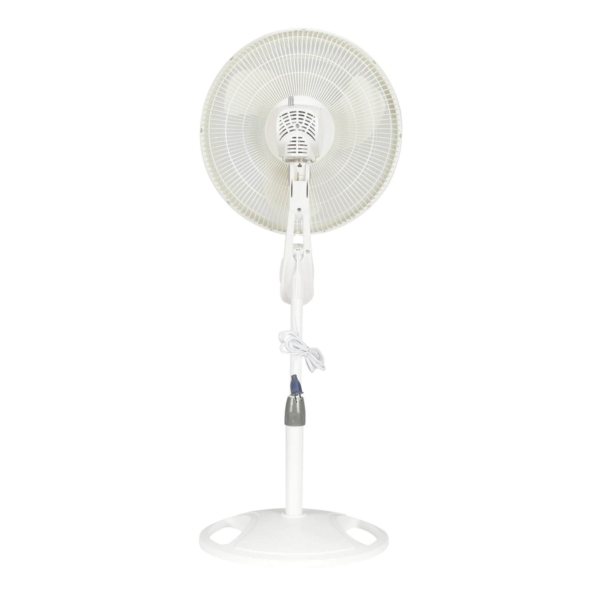 Lasko 16-inch Quiet Oscillating Pedestal Fan with Remote Control and Adjustable Height (White, 16 in) 7czh8