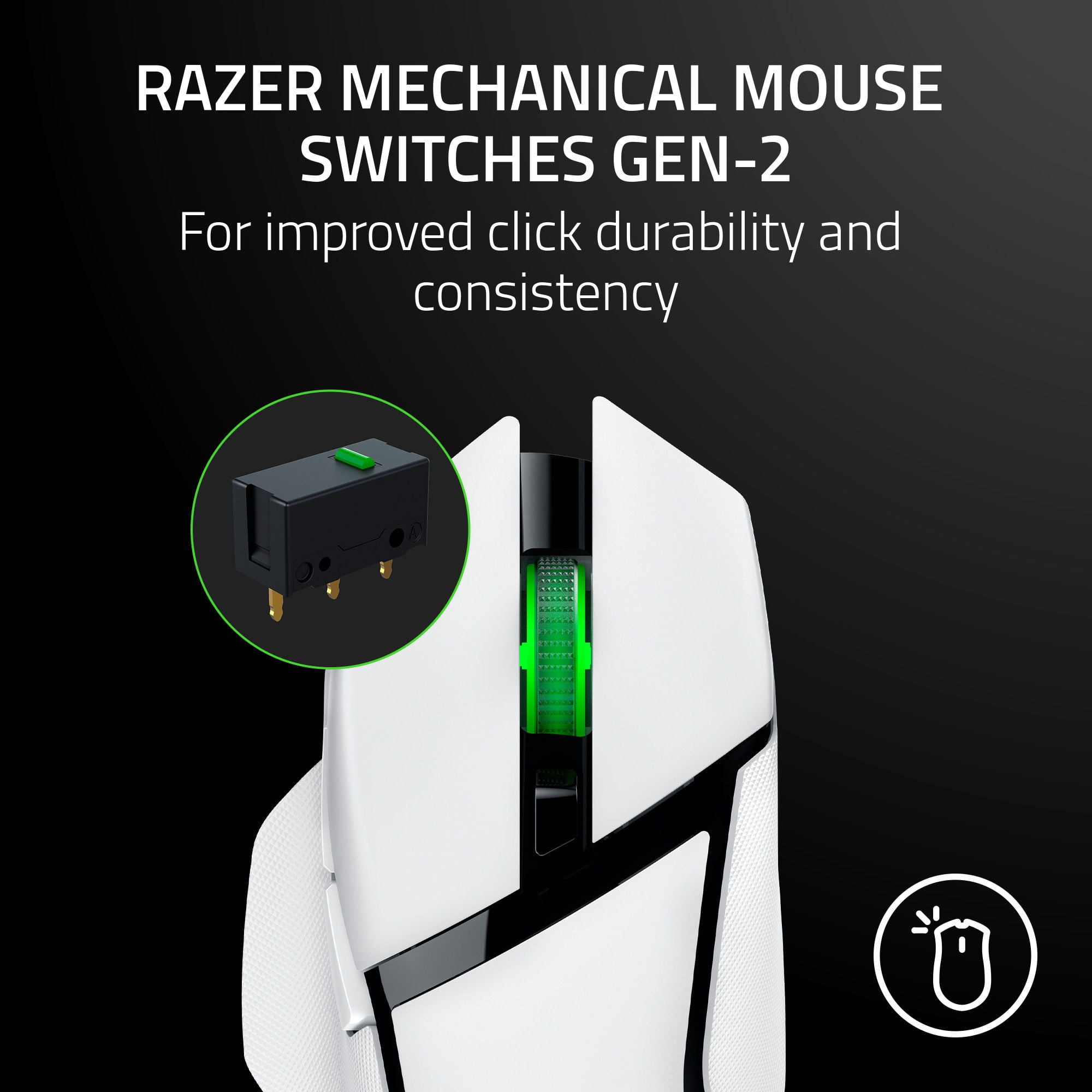 Razer Basilisk V3 X HyperSpeed Wireless Gaming Mouse, Ergonomic PC Gaming Mouse with Chroma RGB (White) bozym