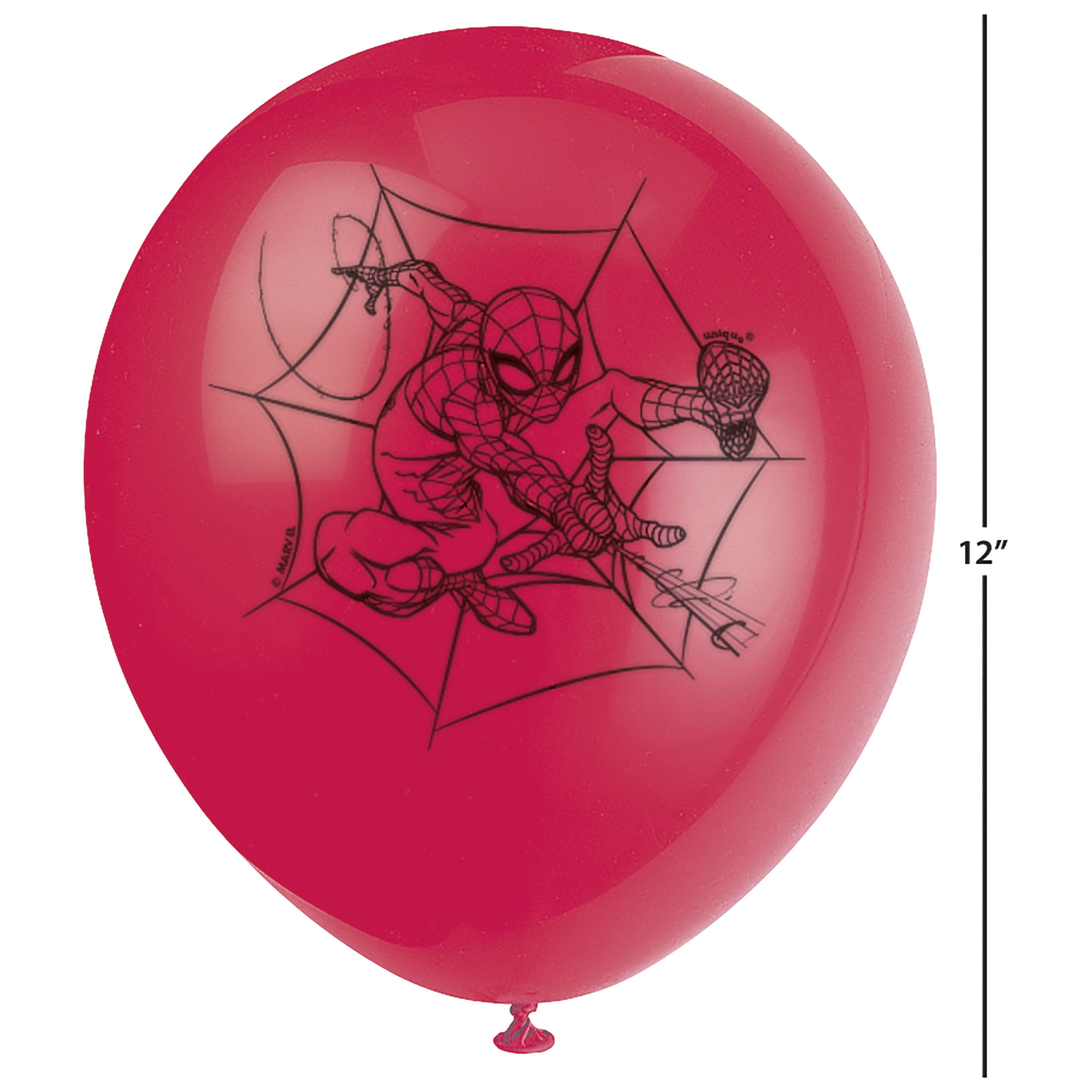 Amscan Spiderman Latex Party Balloons Decorative Supplies (Multicolor, 12 in, 6 ct) gjixh