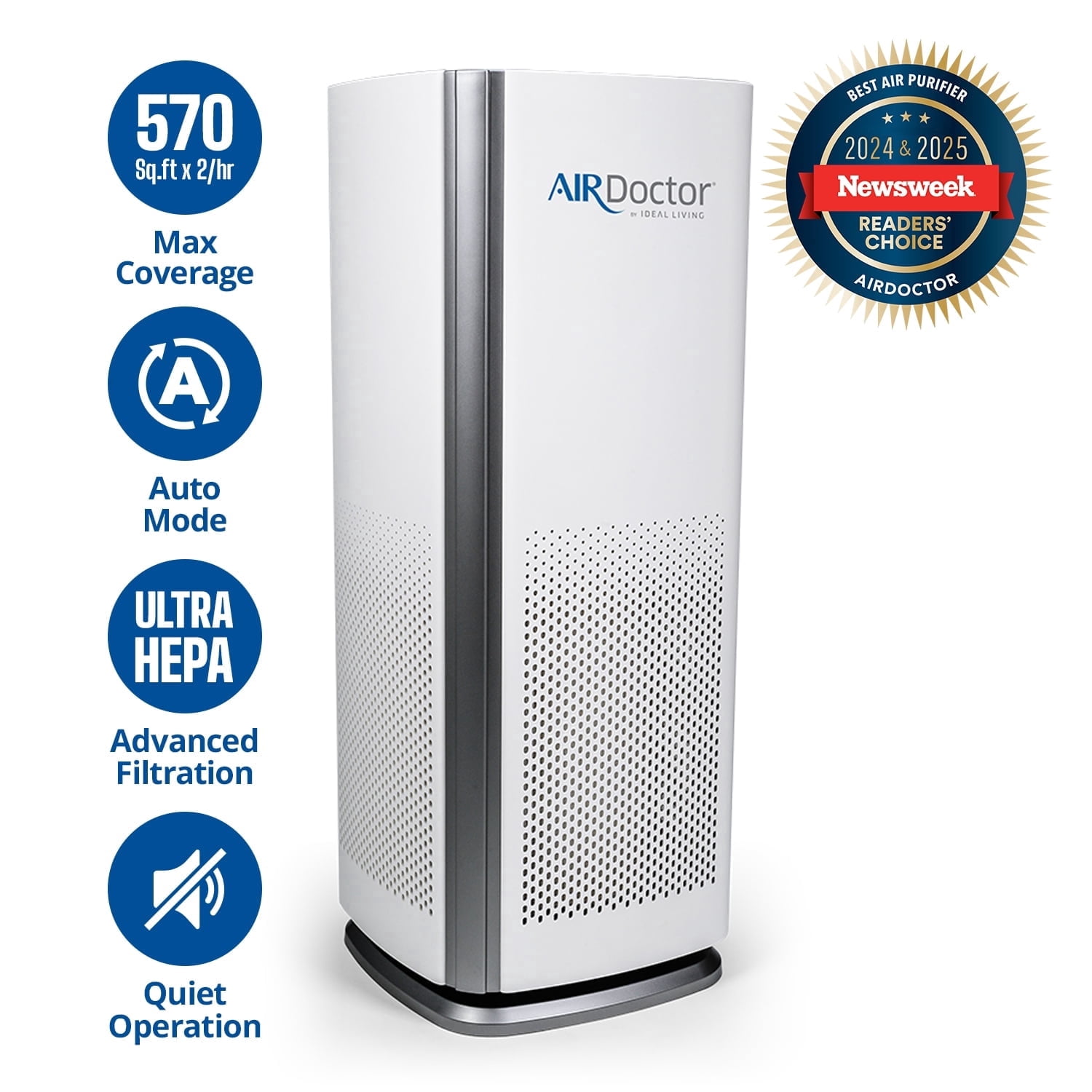 AirDoctor AD1000 HEPA Air Purifier with Ultra HEPA Filtration (Black, 285 sq ft) o1w51