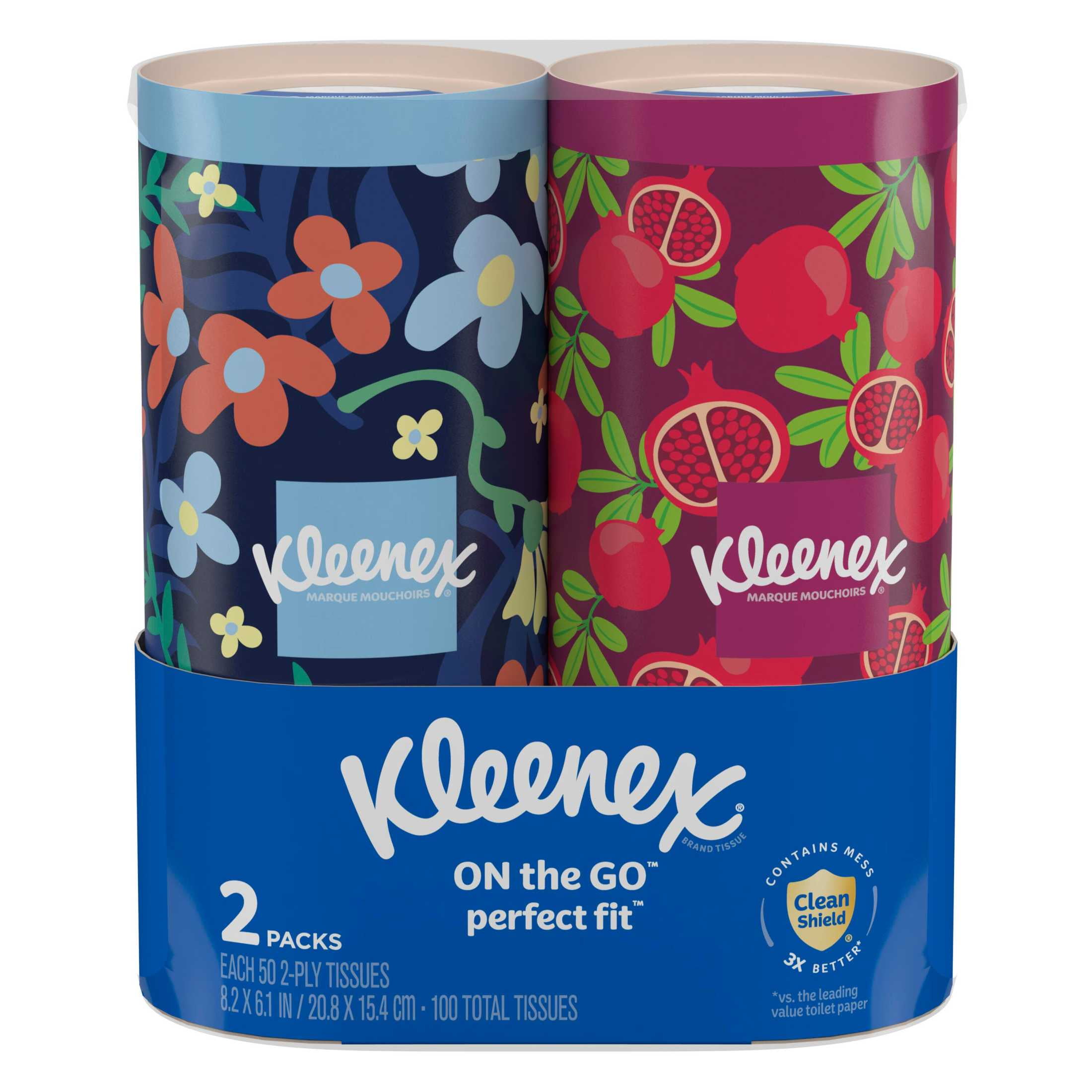 Kleenex Perfect Fit Facial Tissues, 2-Ply Soft & Absorbent Paper Tissues (White, 100 Total Tissues) 8k9j1