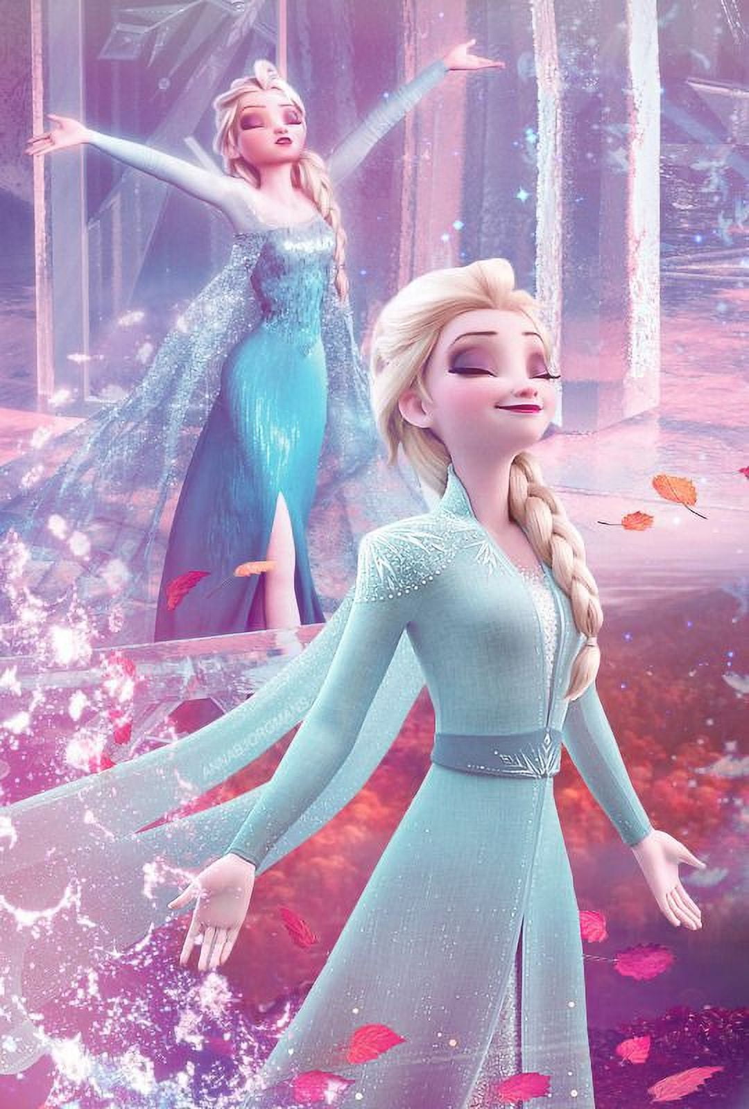 DLDZSW Frozen 5D Diamond Painting Kit DIY Art Craft Set (11.8 in x 15.7 in) c79l5