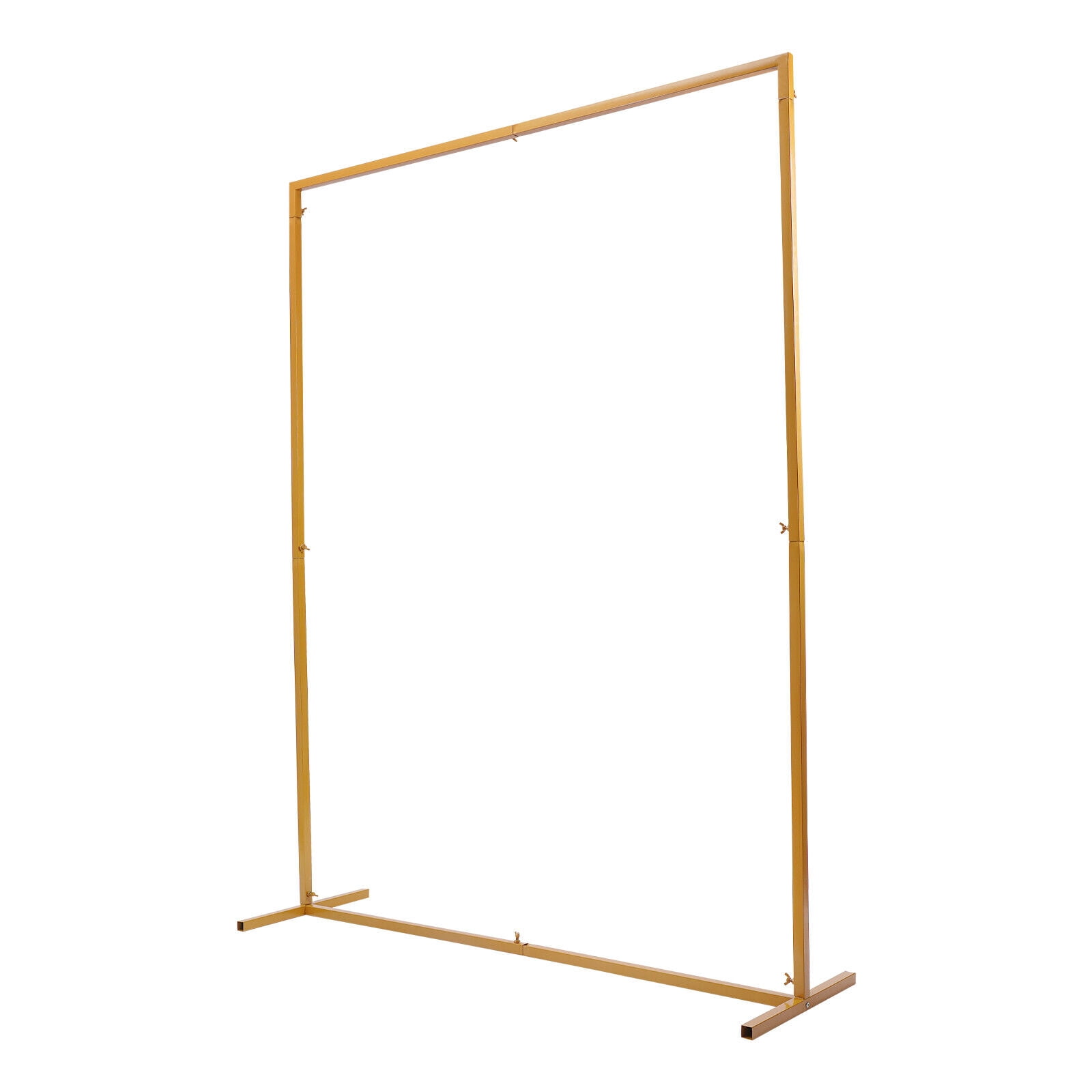 Fetcoi Wedding Arch Backdrop Stand, Heavy-duty Metal Frame for Flowers and Balloons (Gold, 6.6 ft x 4.9 ft) 9ylsw