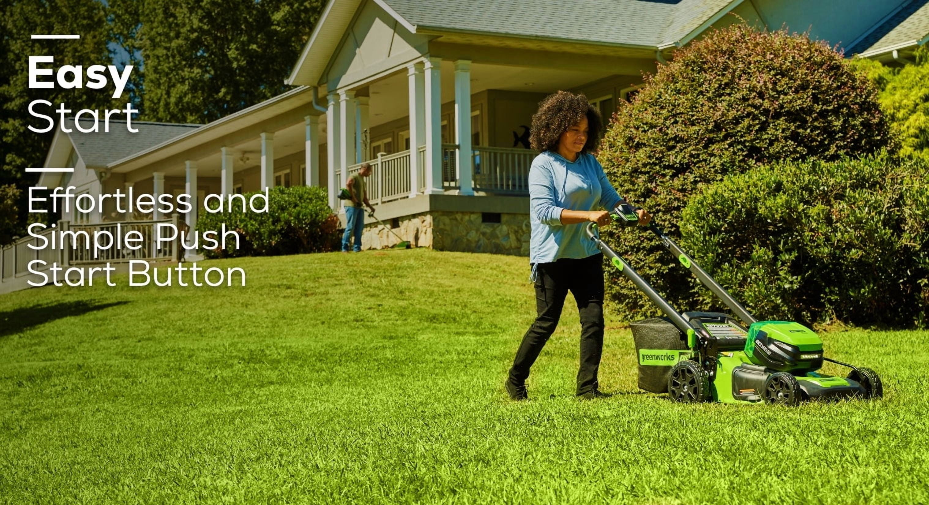 Greenworks 80V 21 in Cordless Self-Propelled Lawn Mower with 4.0Ah and 2.0Ah Batteries (Green, 21 in) nizz4