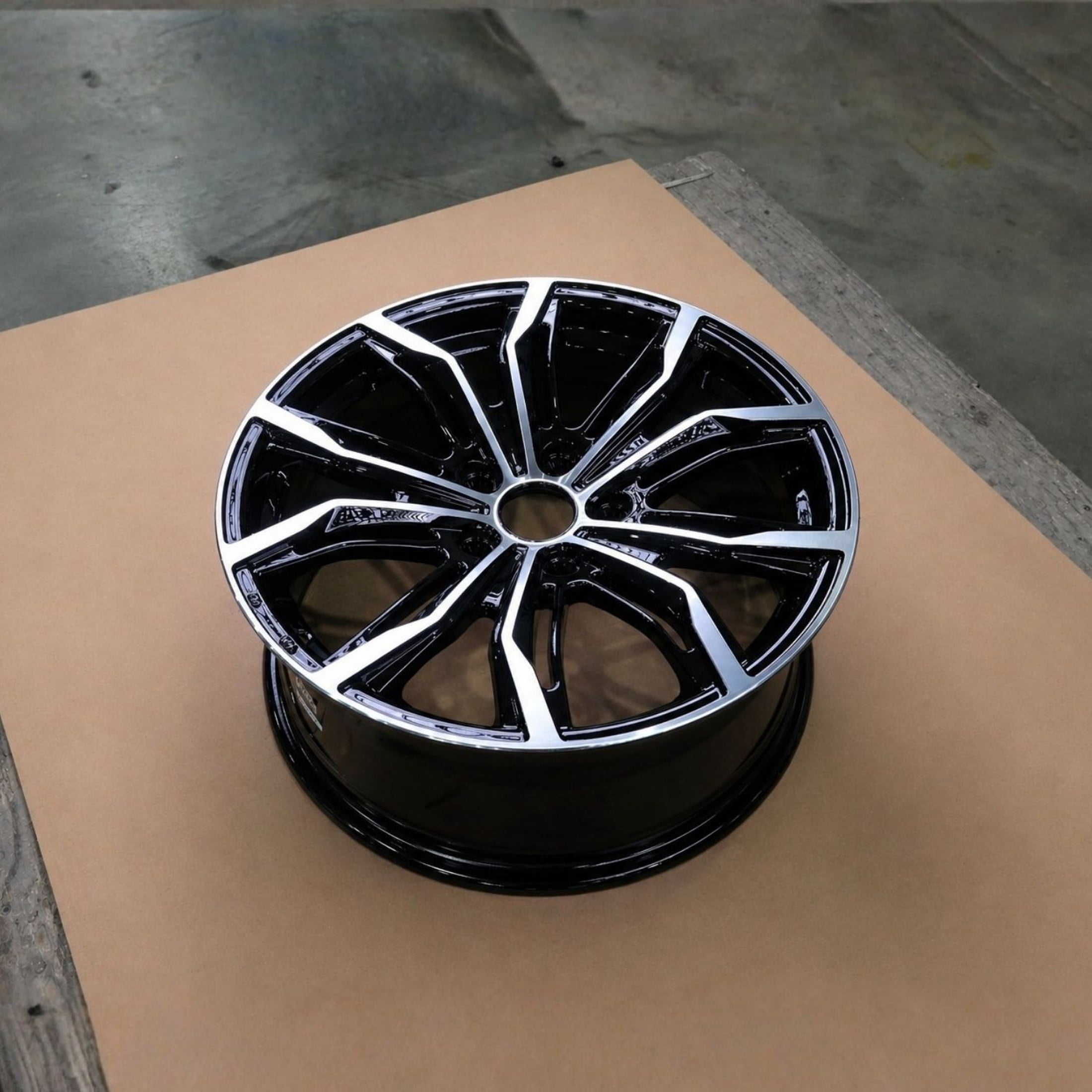 NextSet Wheels 17 in Alloy Wheel Rim (Black Machined, 5x100 Bolt Pattern) r21c1