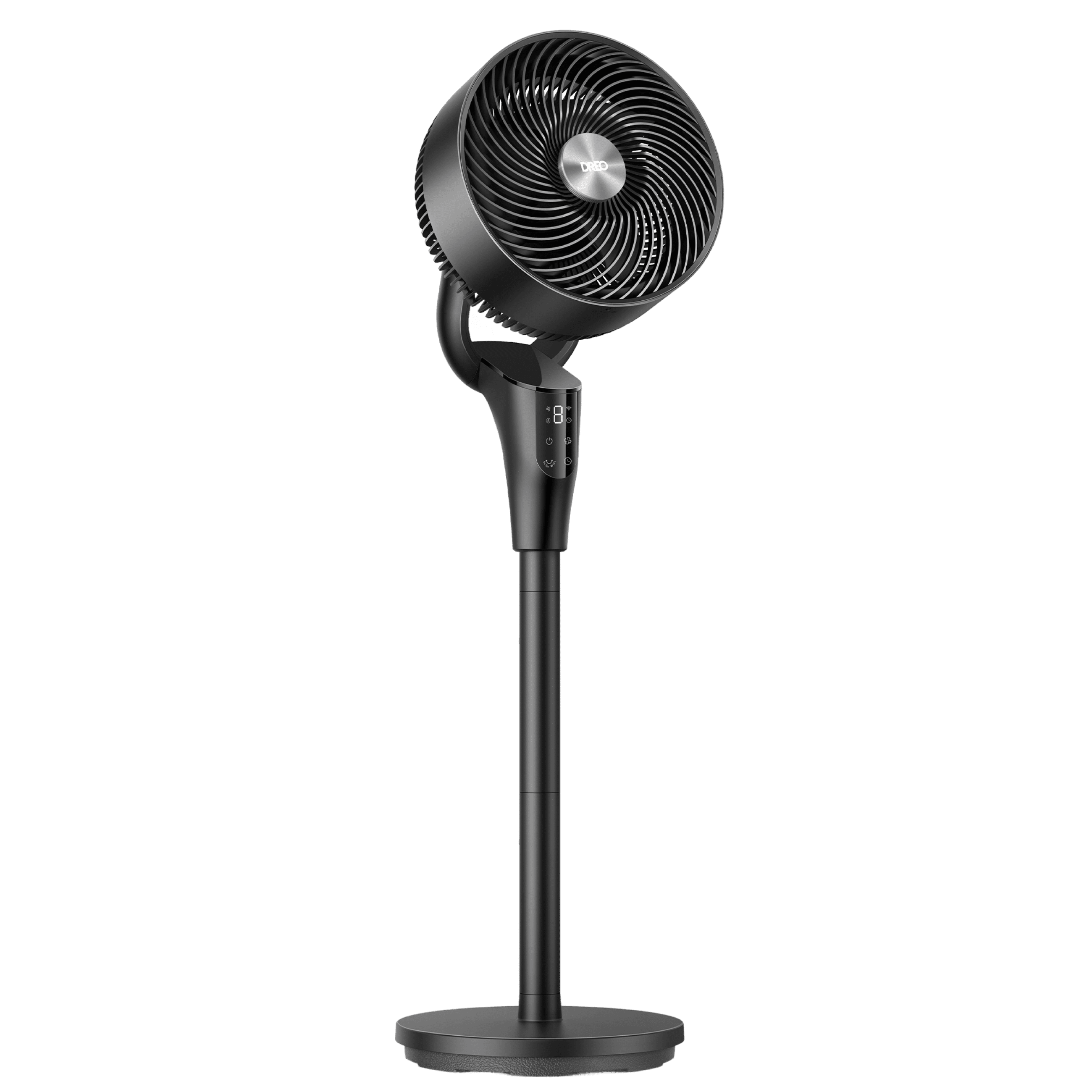 DREO Pedestal Fan, 2-in-1 Adjustable Table and Floor Fan, Ultra Quiet Oscillating Cooling Fan with Remote (Black, 38.1 in) 0hm7r