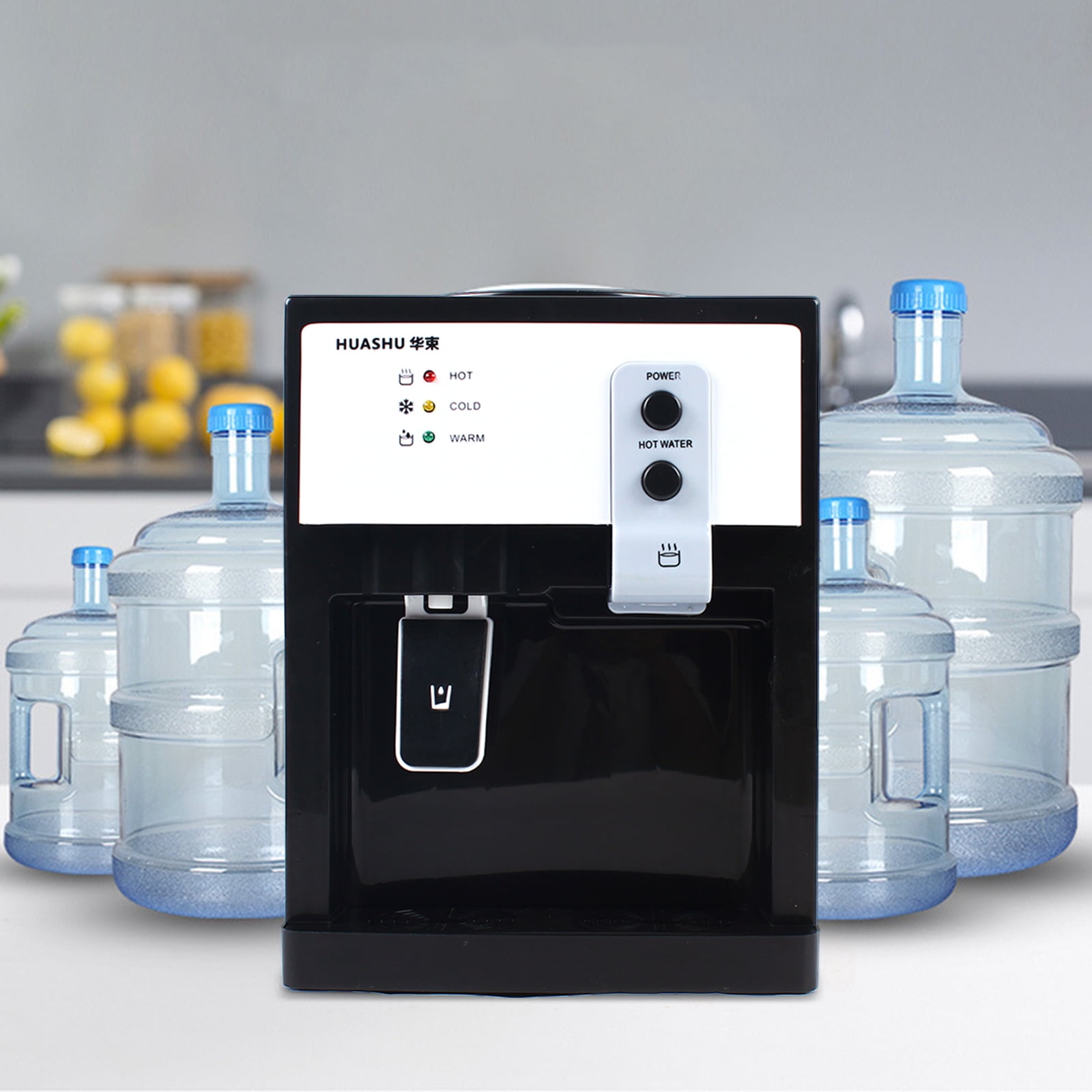 Mkyiongou Top Loading Water Dispenser, 3 Temperature Settings Electric Cooler for Home and Office (Rose Gold, 14.2 in x 9.4 in x 10.6 in) nwclf