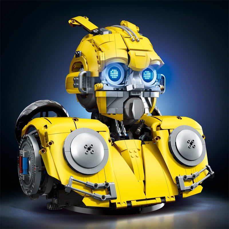 chanbrick Mech Robot Building Set, Steel Bumblebee Bust Model, Creative Construction Toy for Adults (1272 Pcs) hm10d