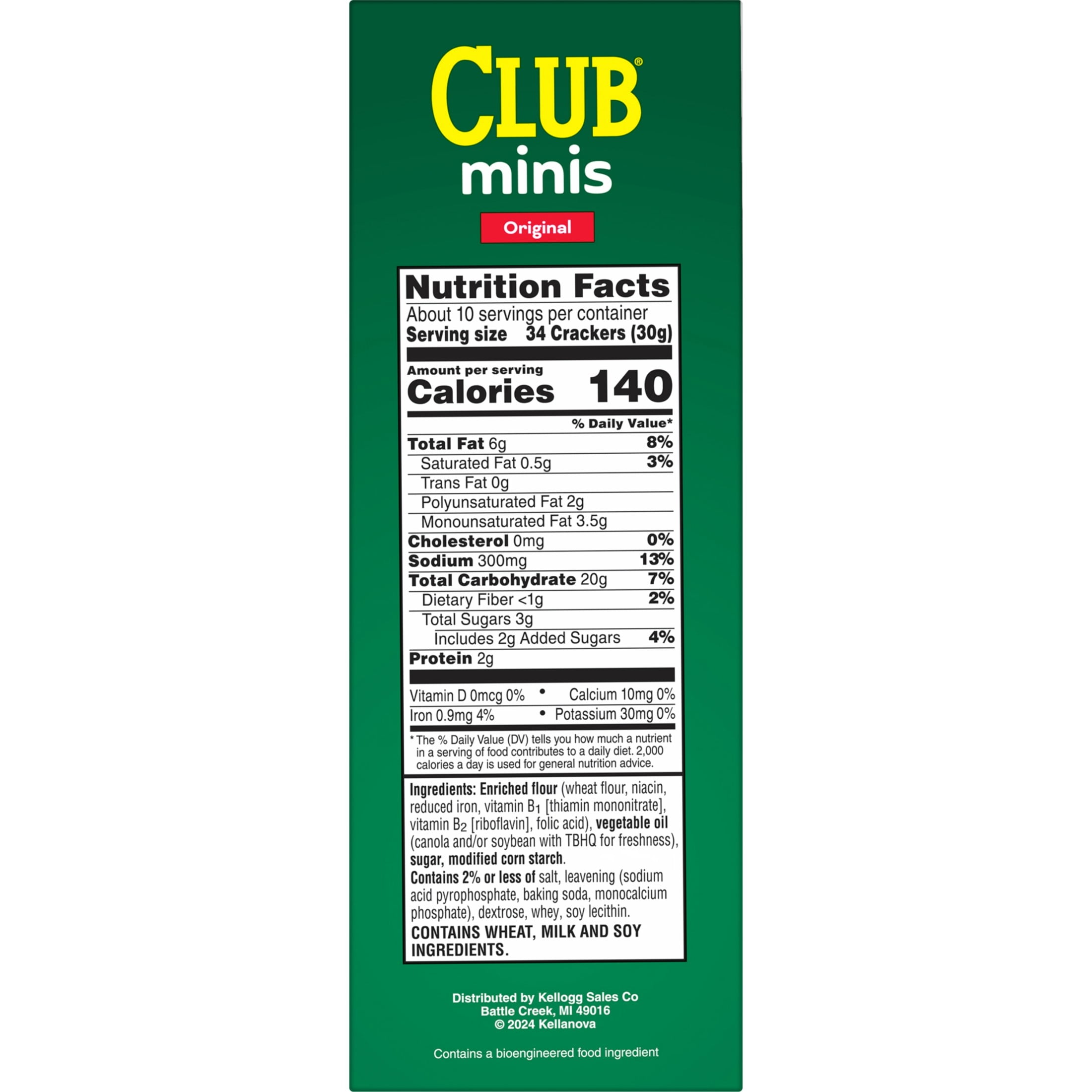 Club Minis Original Crackers, Light and Buttery Snack Crackers (11 oz) n7scv