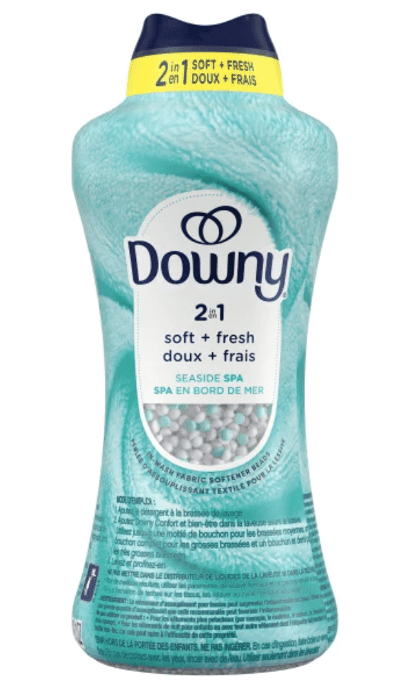 Downy 2-in-1 Fabric Softener and Laundry Conditioner, Seaside Spa (32.1 oz) e7fsh