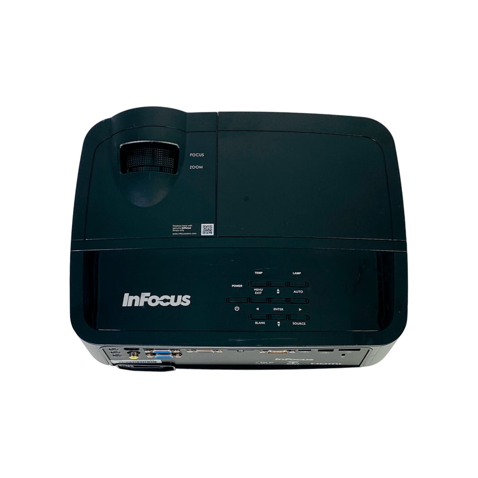 InFocus IN2124x DLP Projector 4200 ANSI Lumens Full HD 3D Home Theater (Black, 30-300 in) ysck7