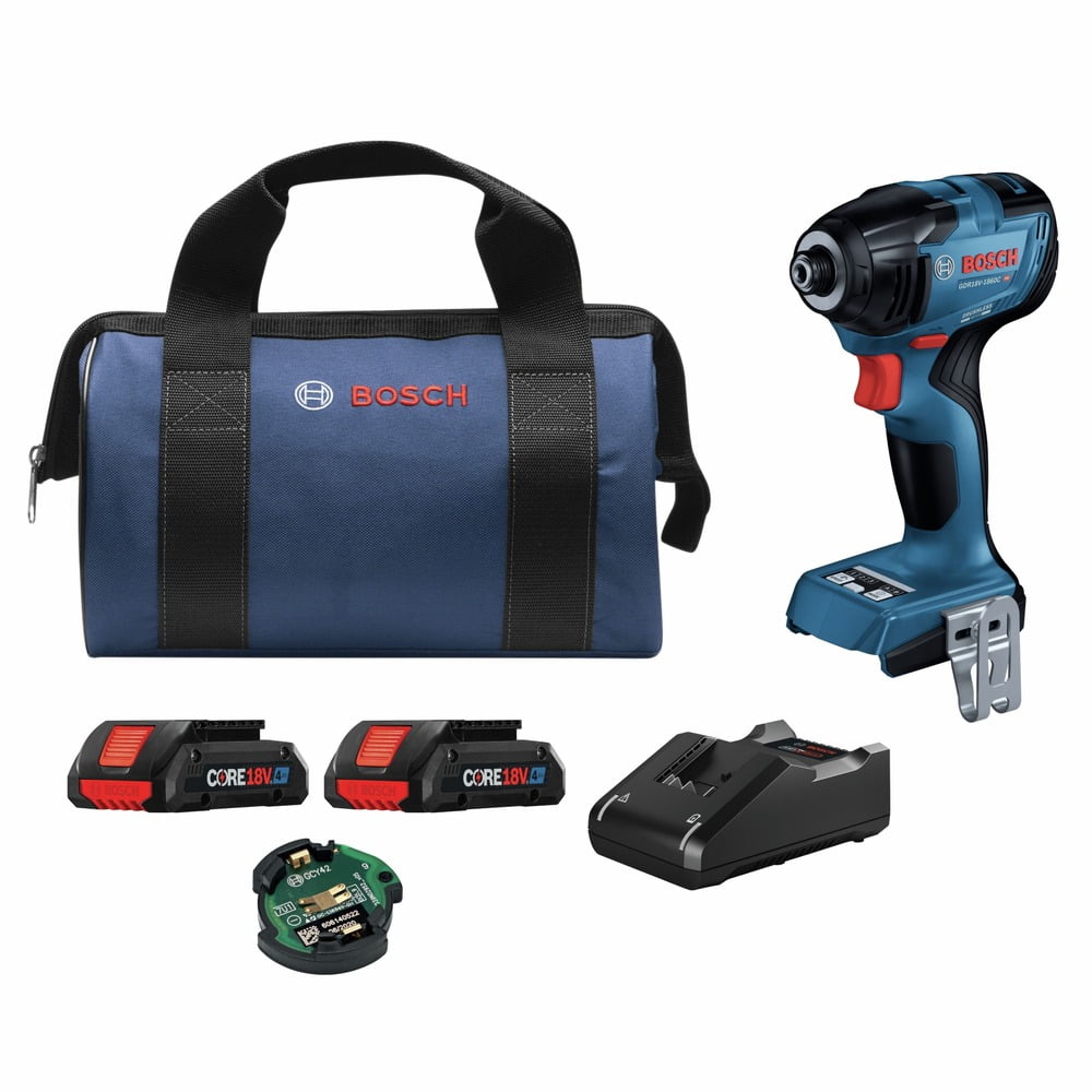 Bosch 18V Brushless Cordless Impact Driver Kit with 4 Ah Battery (1/4 in. Hex, Refurbished) 20rgc