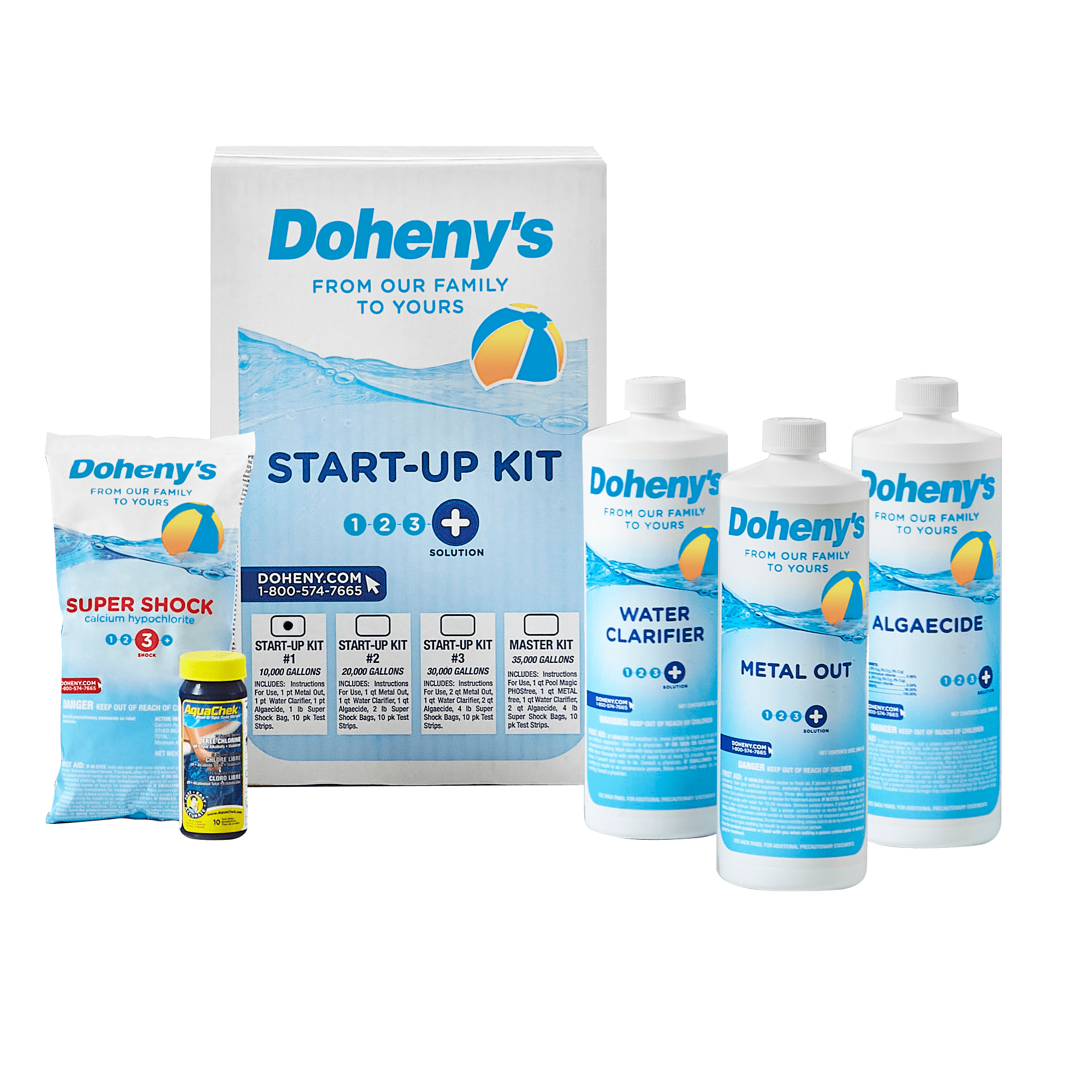 Doheny's Ultimate Pool Opening Start-Up Kit (Chemical Treatment Set, 1 Kit) 56mzx