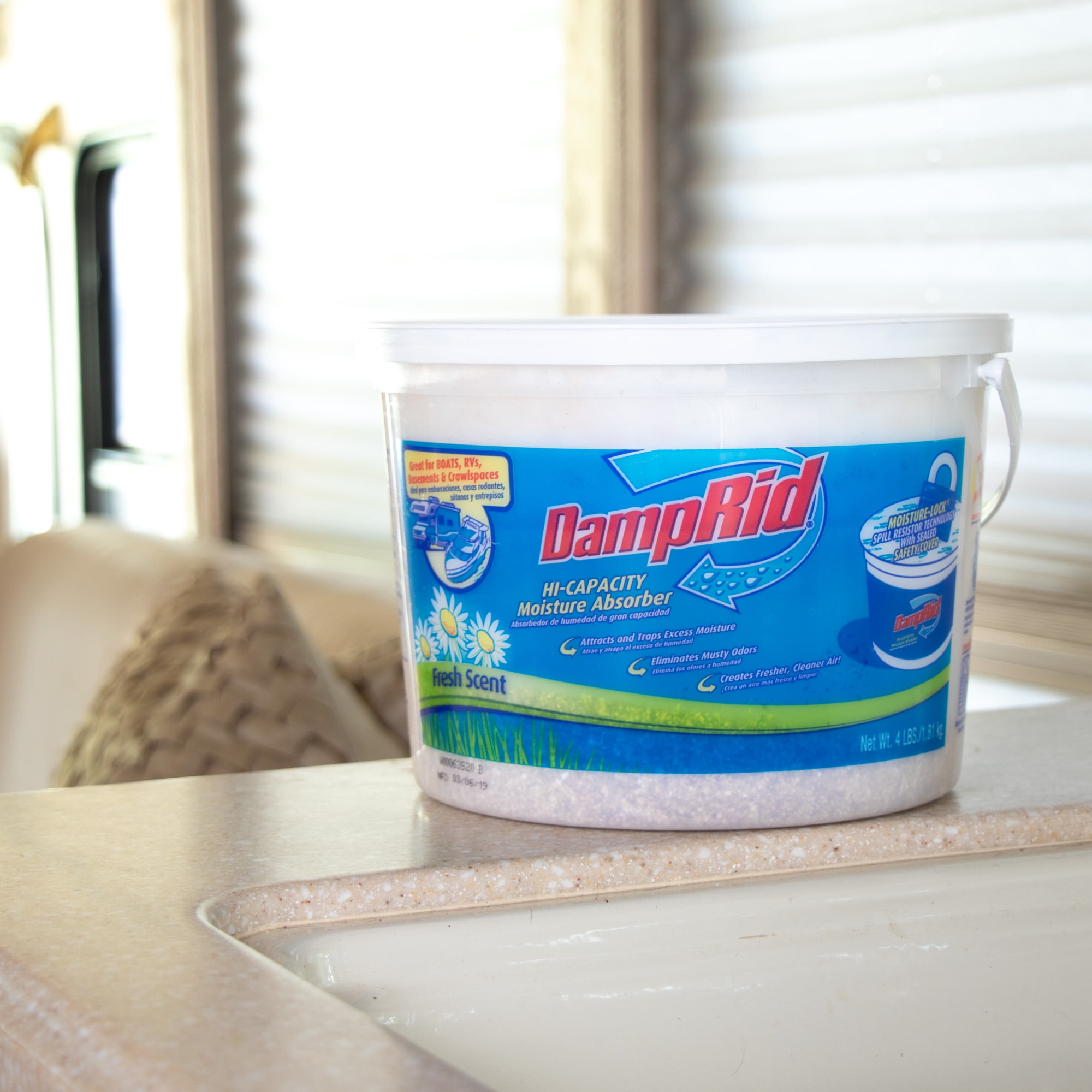 DampRid Hi-Capacity Moisture Absorber for RV and Boat (Fresh Scent, 4 lb) puh4k - Image 7