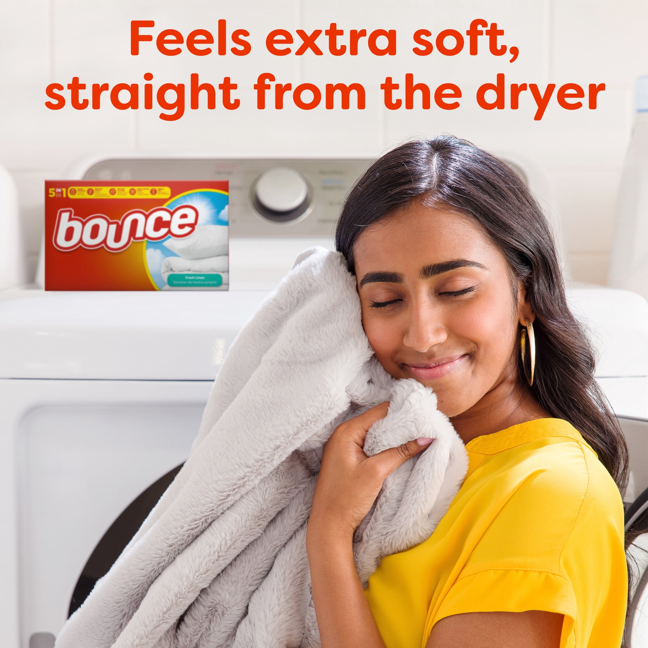 Bounce Fabric Softener Dryer Sheets, Fresh Linen Scent (240 Count) 9w7v5