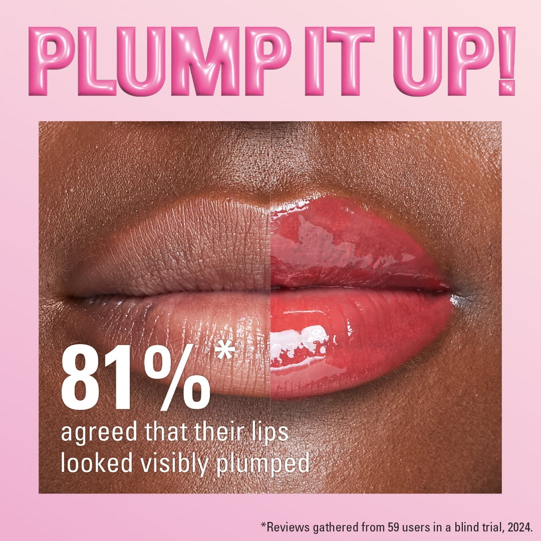 Revolution Beauty Pout Bomb Plumping High-Shine Lip Gloss with Vitamin E (Glaze Clear, 0.16 fl oz) 1pbec