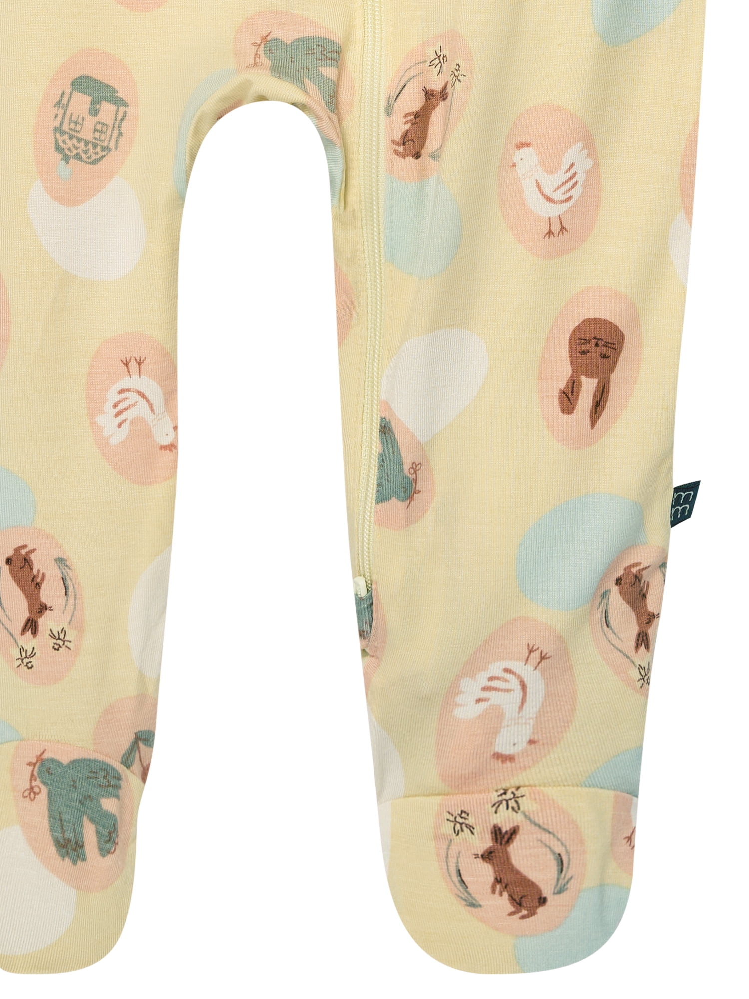 Modern Moments by Gerber Baby Viscose Footed Pajamas Two-Way Zip Sleep 'N Play (Neutral, 6-9 Months) yax6j