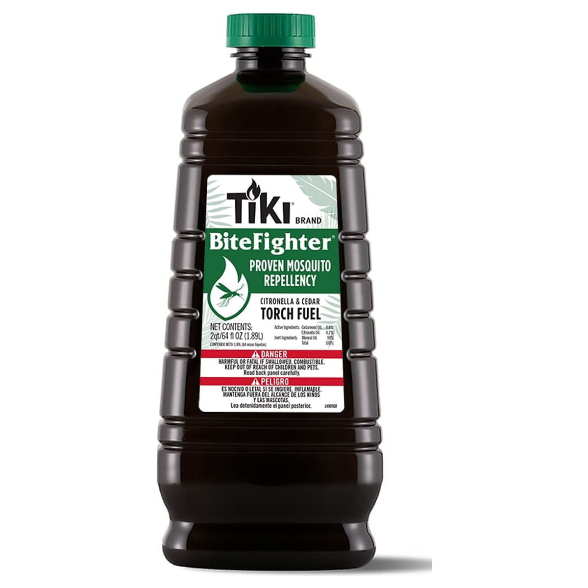 TIKI BiteFighter Mosquito Repellent Torch Fuel, Citronella and Cedar Scent, Outdoor Patio and Backyard Use (64 oz) cfvpp