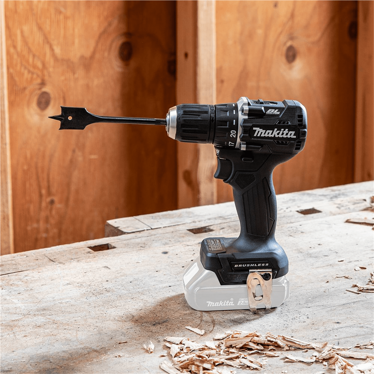 Makita XFD15ZB 18V LXT Lithium-Ion Brushless Cordless 0.5 in. Drill Driver (Black, 2.9 lb) udin0