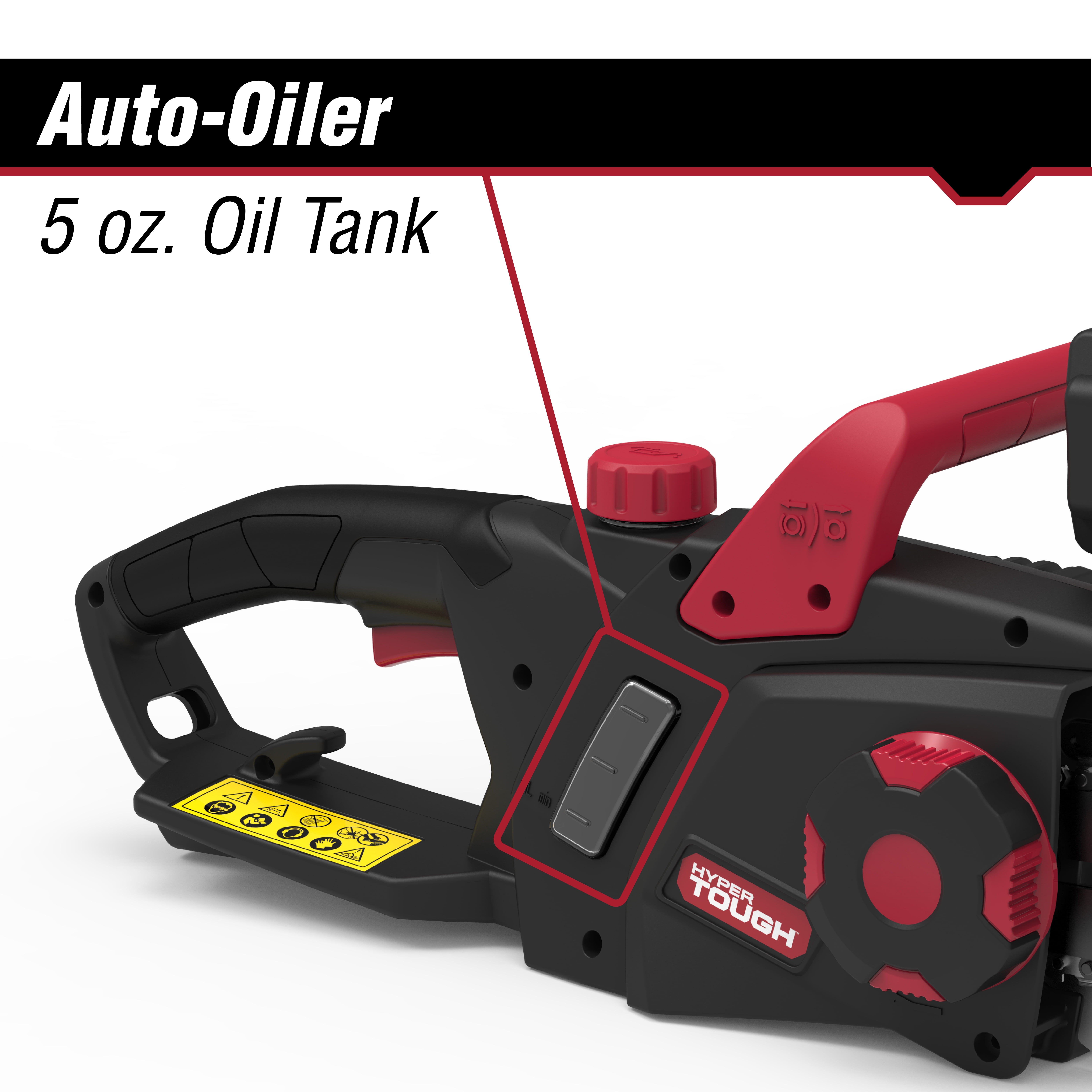 Hyper Tough 16-Inch Electric Chainsaw, 15-Amp Corded Motor, Automatic Oiler, Tool-less Tensioning (16 in) l0mrn