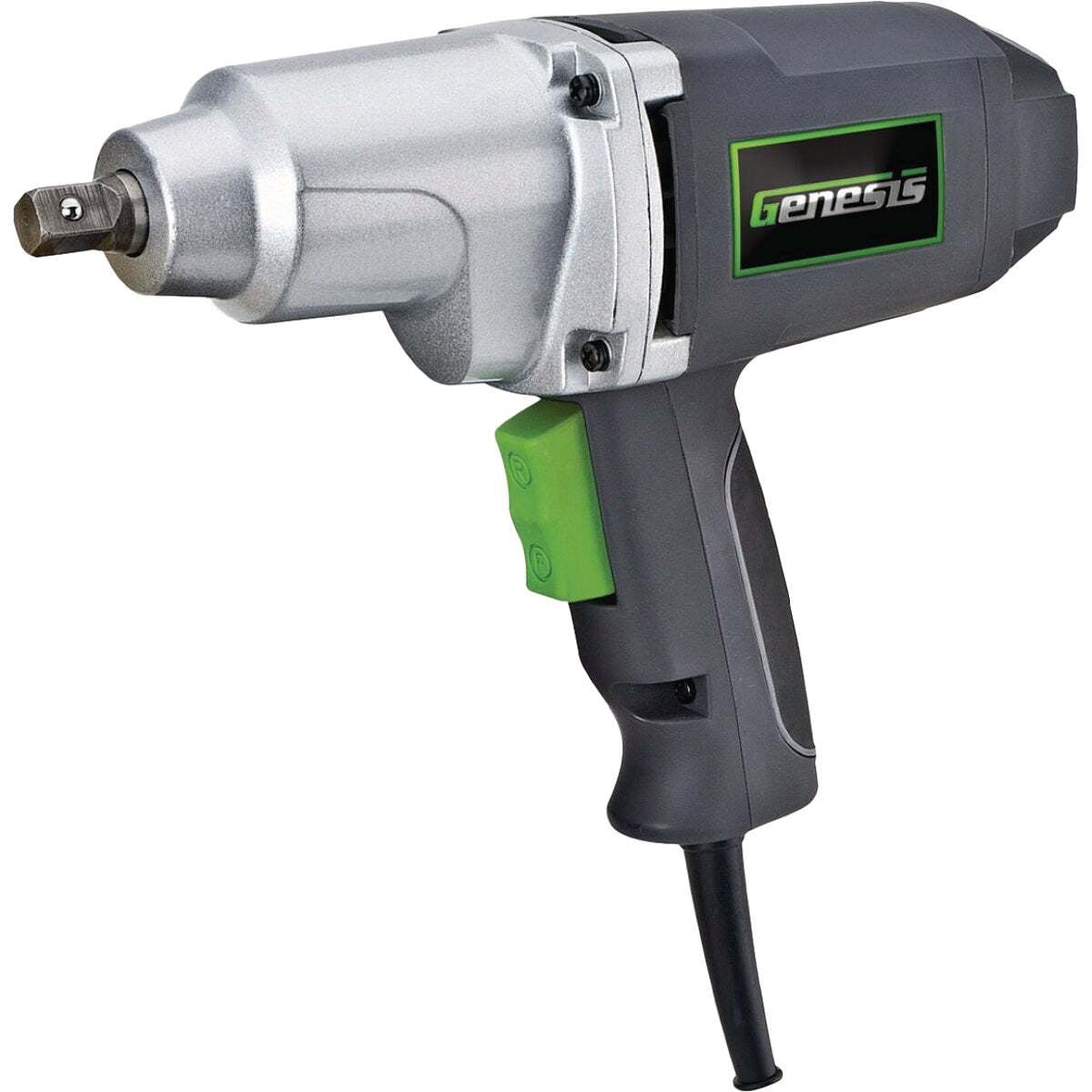 Genesis GIW3075K Electric Impact Wrench Kit (1/2 in Drive, 220 ft-lb Torque, 7.5 Amp) 74ovq
