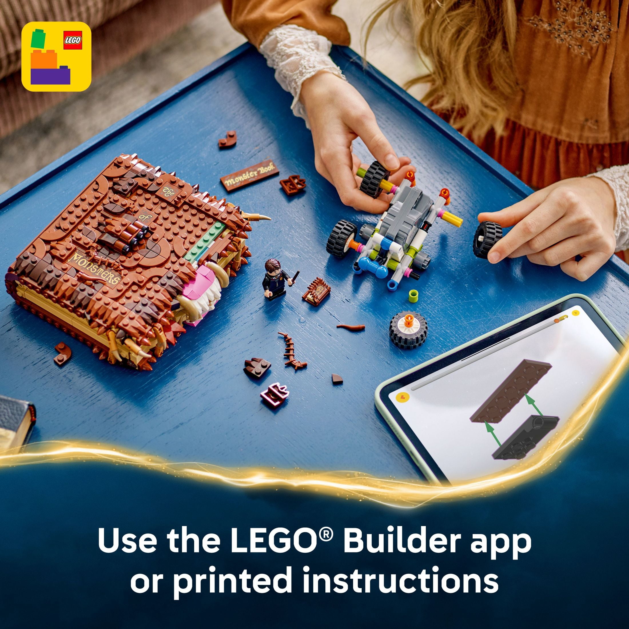 LEGO Harry Potter Chomping Monster Book of Monsters Building Set with Neville Longbottom Minifigure (518 Pieces) qogyf